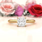 4.2g Six Prong Set 3mm Solitaire Lab Grown Diamond IGI Certified Engagement Ring 1.00 Ctw.