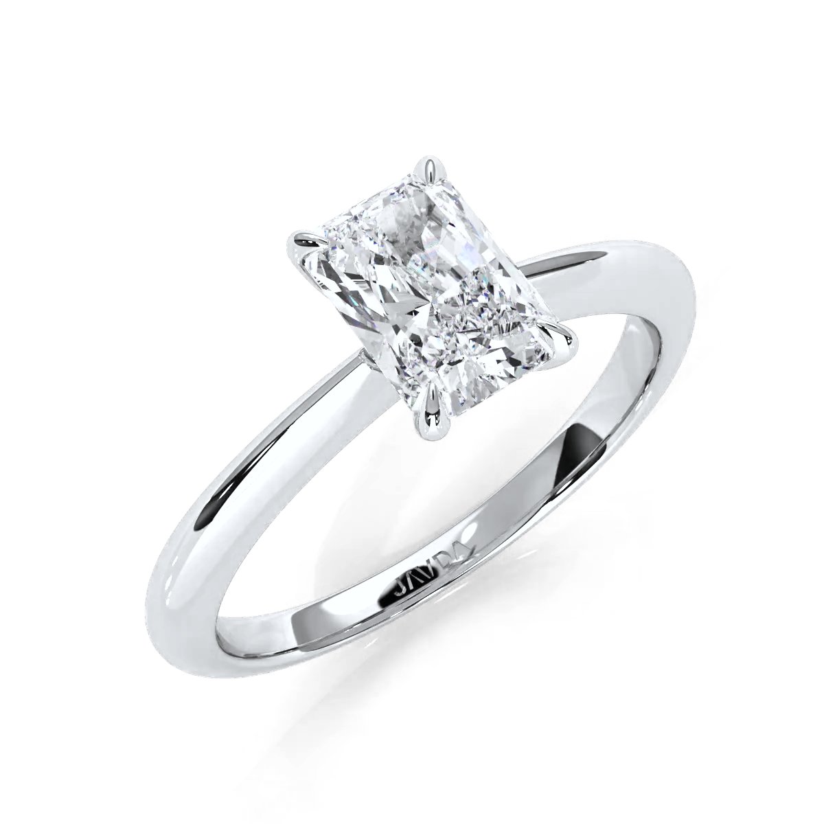 4.2g Six Prong Set 3mm Solitaire Lab Grown Diamond IGI Certified Engagement Ring 1.00 Ctw.