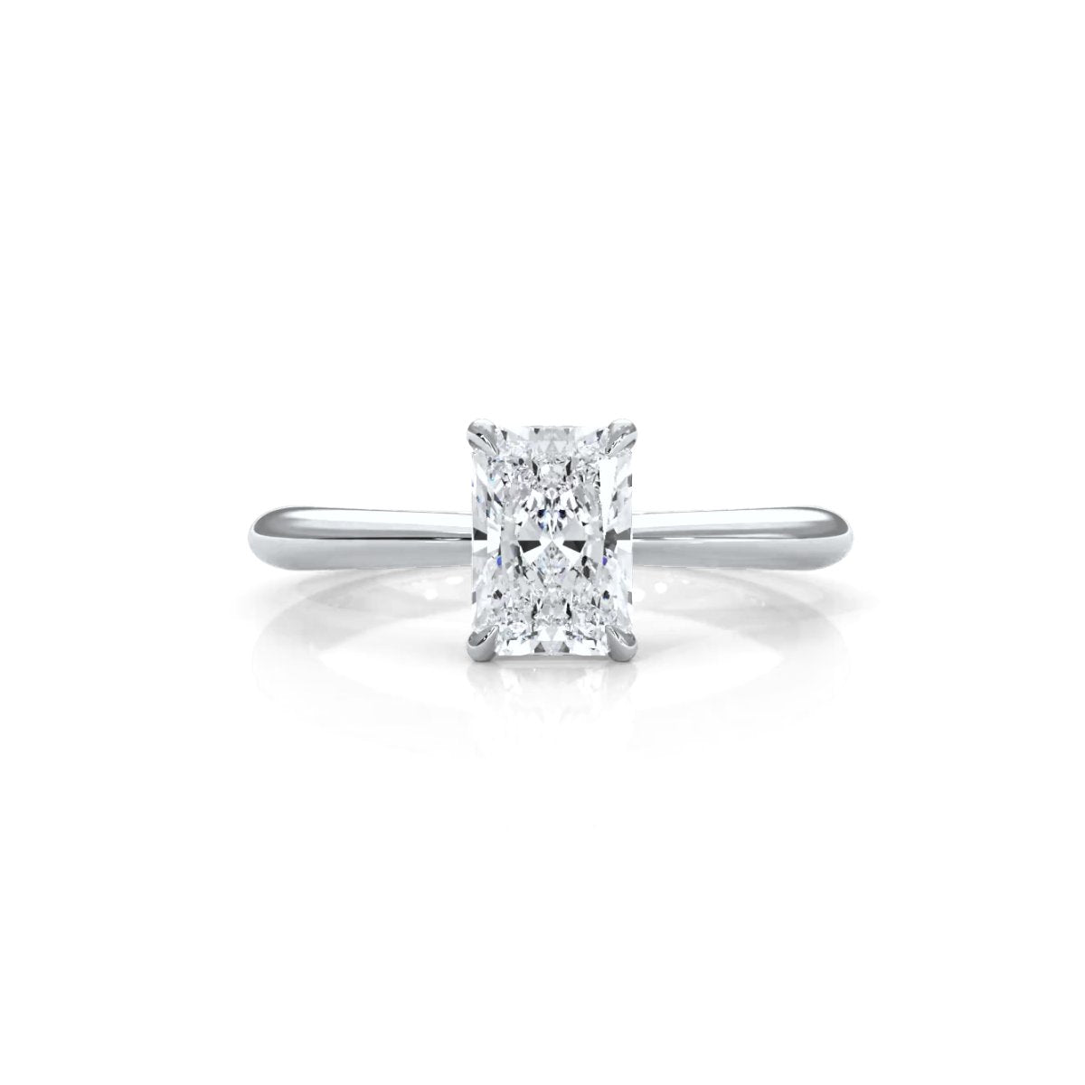 4.2g Six Prong Set 3mm Solitaire Lab Grown Diamond IGI Certified Engagement Ring 1.00 Ctw.