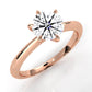 4.2g Six Prong Set 3mm Solitaire Lab Grown Diamond IGI Certified Engagement Ring 1.00 Ctw.