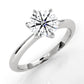 4.2g Six Prong Set 3mm Solitaire Lab Grown Diamond IGI Certified Engagement Ring 1.00 Ctw.