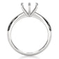 4.2g Six Prong Set Solitaire  Semi Mount Engagement Ring Setting 3mm