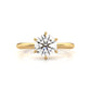 4.2g Six Prong Set 3mm Solitaire Lab Grown Diamond IGI Certified Engagement Ring 1.00 Ctw.