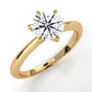 4.2g Six Prong Set 3mm Solitaire Lab Grown Diamond IGI Certified Engagement Ring 1.00 Ctw.