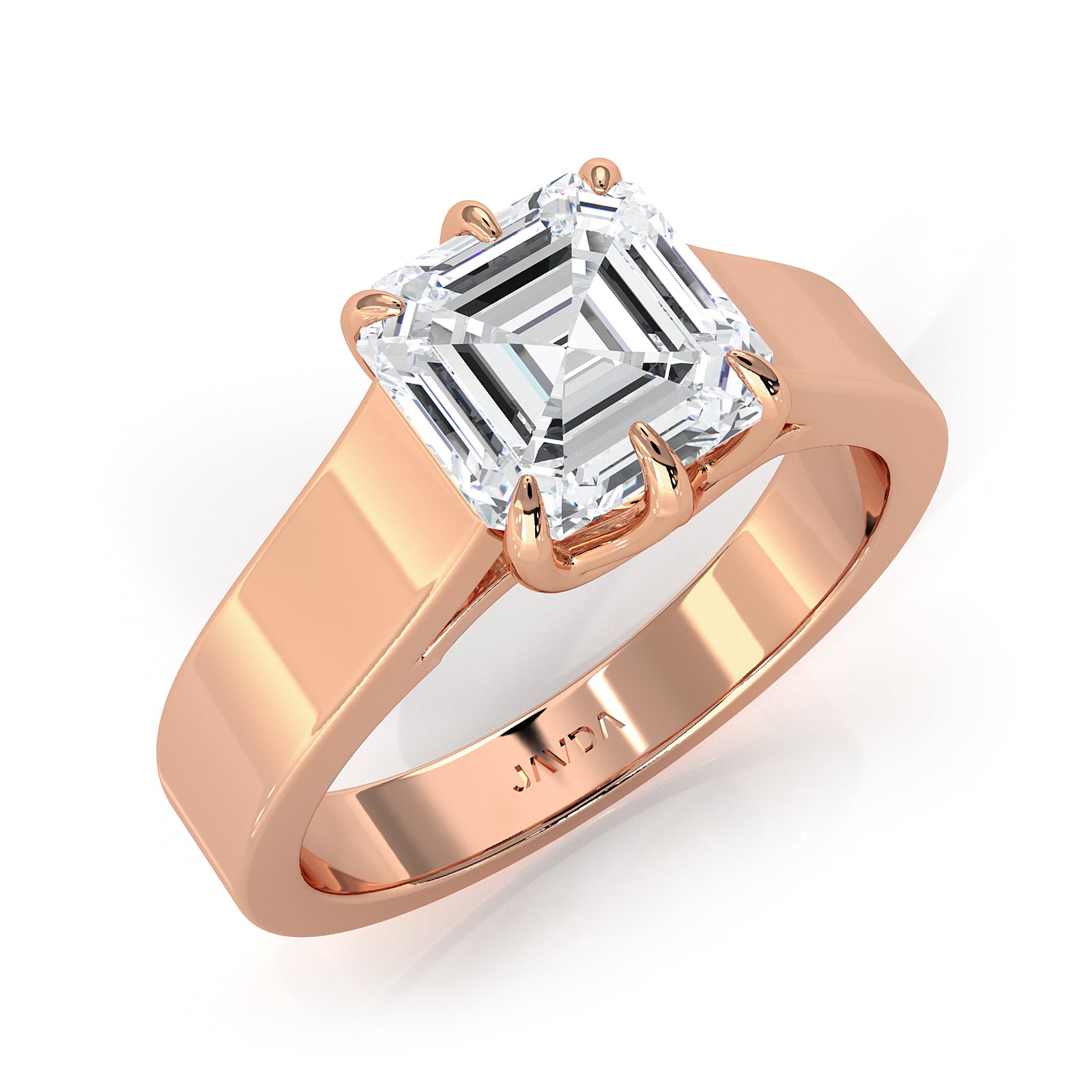 Six Prong Lab Grown Diamond IGI Certified Solitaire Trellis Engagement 4.5g Ring Setting 1.00 Ctw.