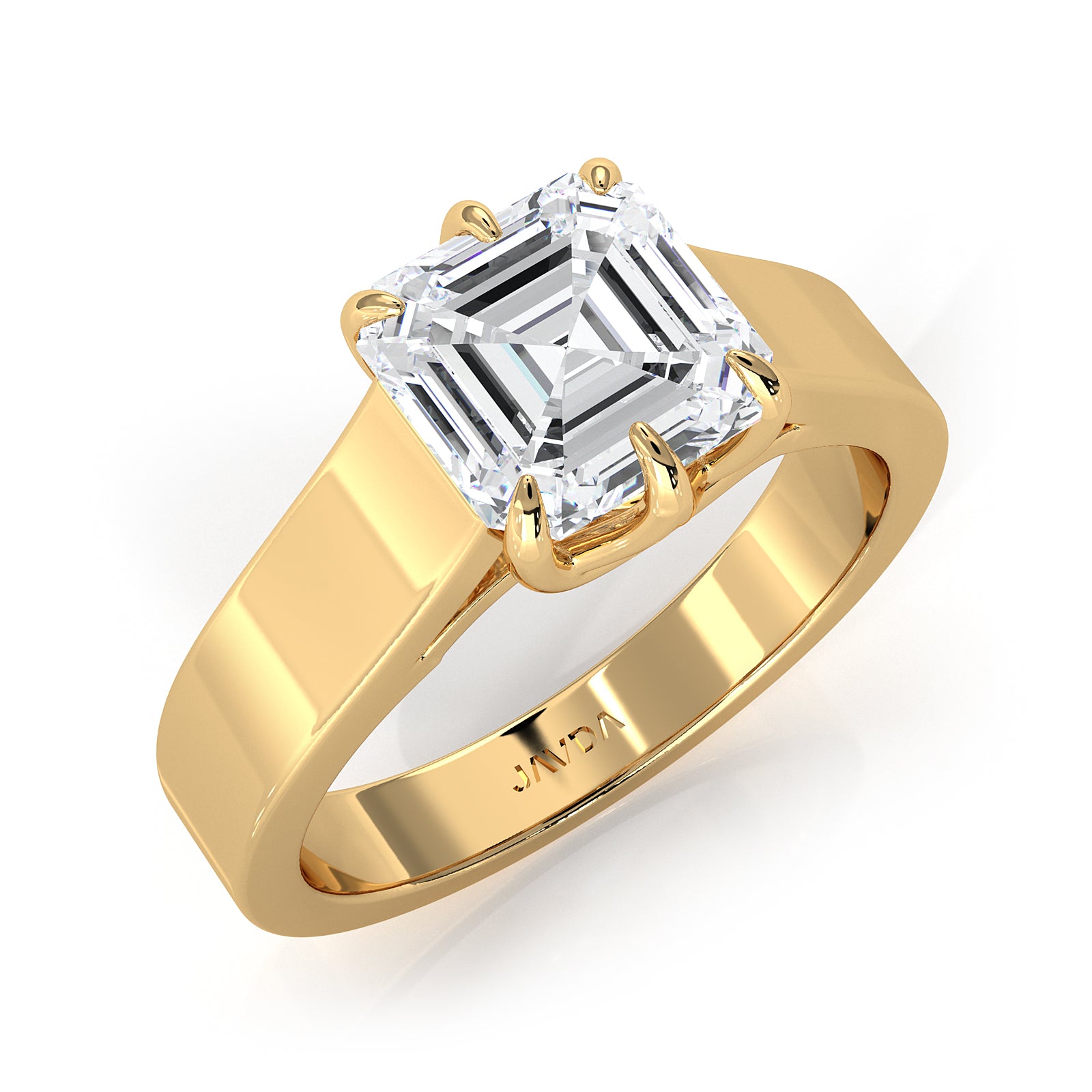 Six Prong Lab Grown Diamond IGI Certified Solitaire Trellis Engagement 4.5g Ring Setting 1.00 Ctw.