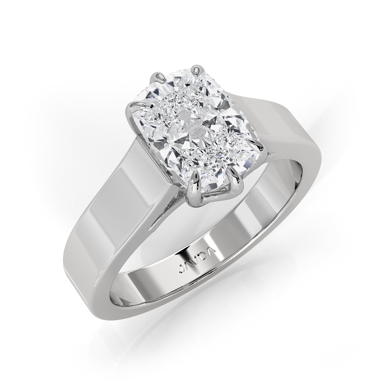 Six Prong Lab Grown Diamond IGI Certified Solitaire Trellis Engagement 4.5g Ring Setting 1.00 Ctw.
