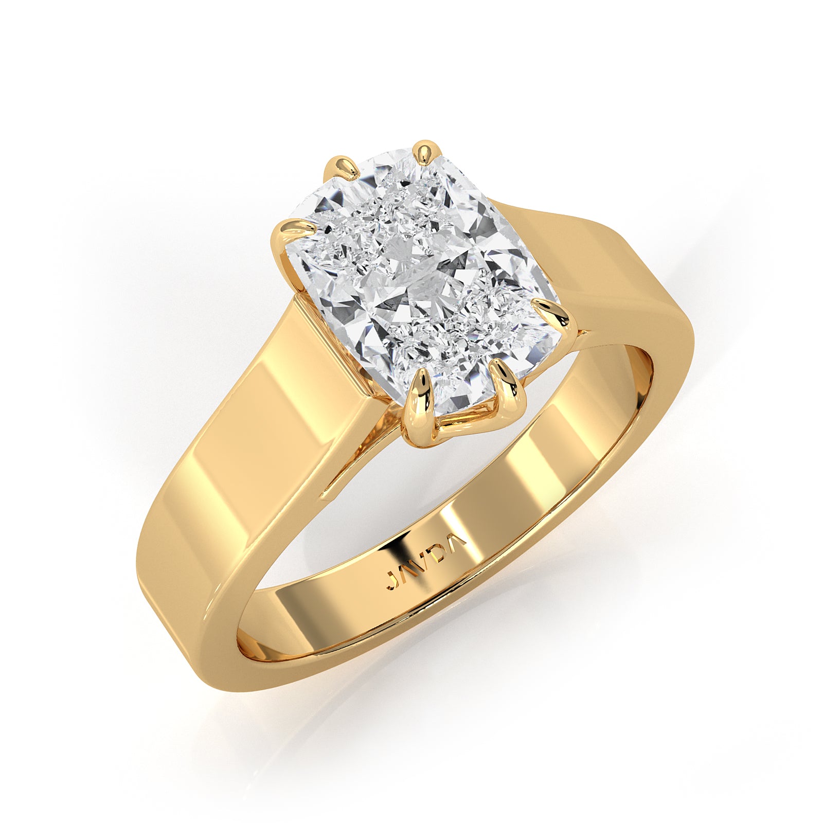 Six Prong Lab Grown Diamond IGI Certified Solitaire Trellis Engagement 4.5g Ring Setting 1.00 Ctw.