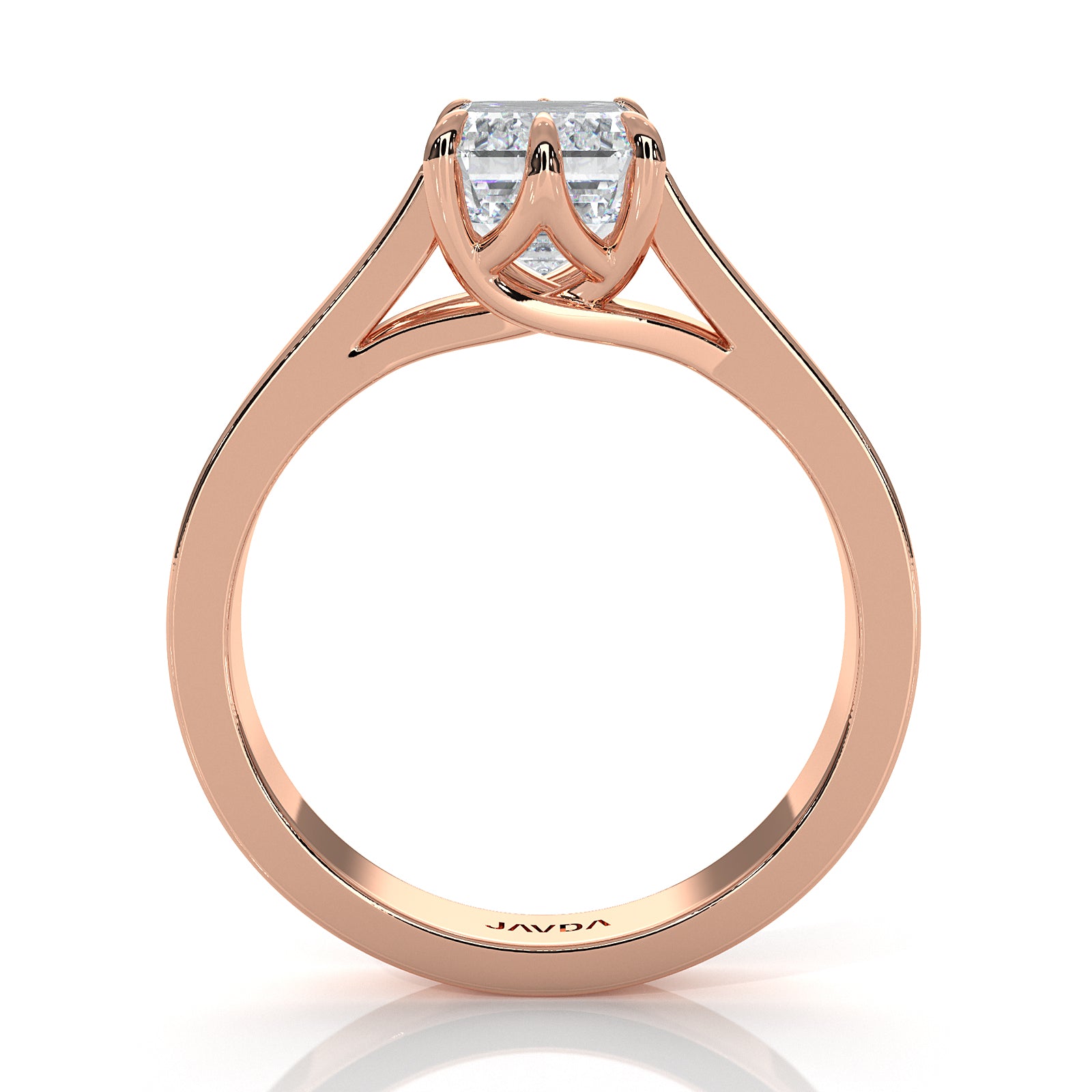 Six Prong Lab Grown Diamond IGI Certified Solitaire Trellis Engagement 4.5g Ring Setting 1.00 Ctw.