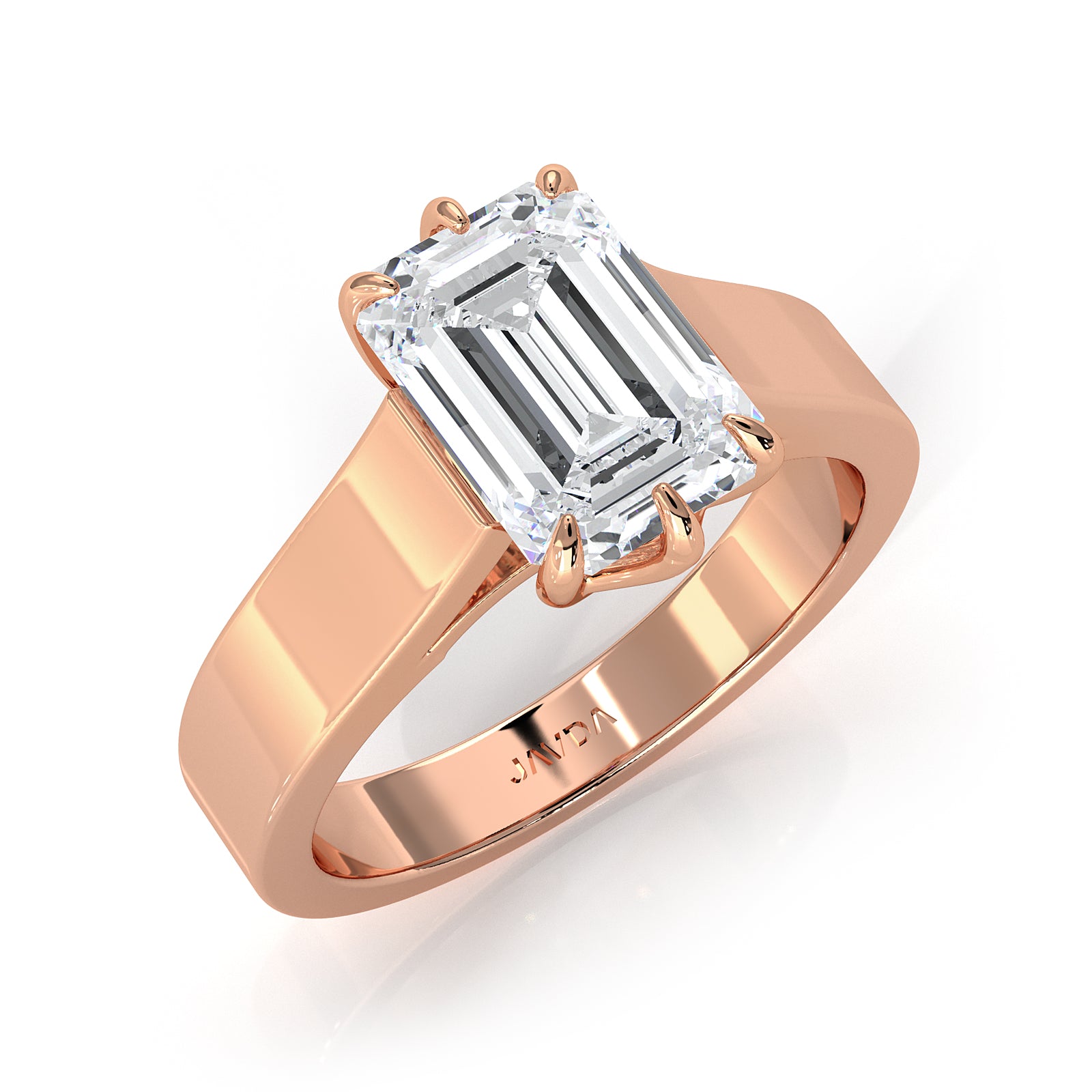 Six Prong Lab Grown Diamond IGI Certified Solitaire Trellis Engagement 4.5g Ring Setting 1.00 Ctw.