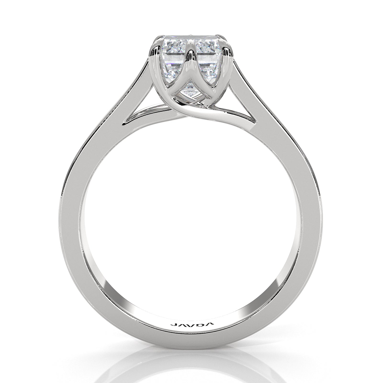 Six Prong Lab Grown Diamond IGI Certified Solitaire Trellis Engagement 4.5g Ring Setting 1.00 Ctw.