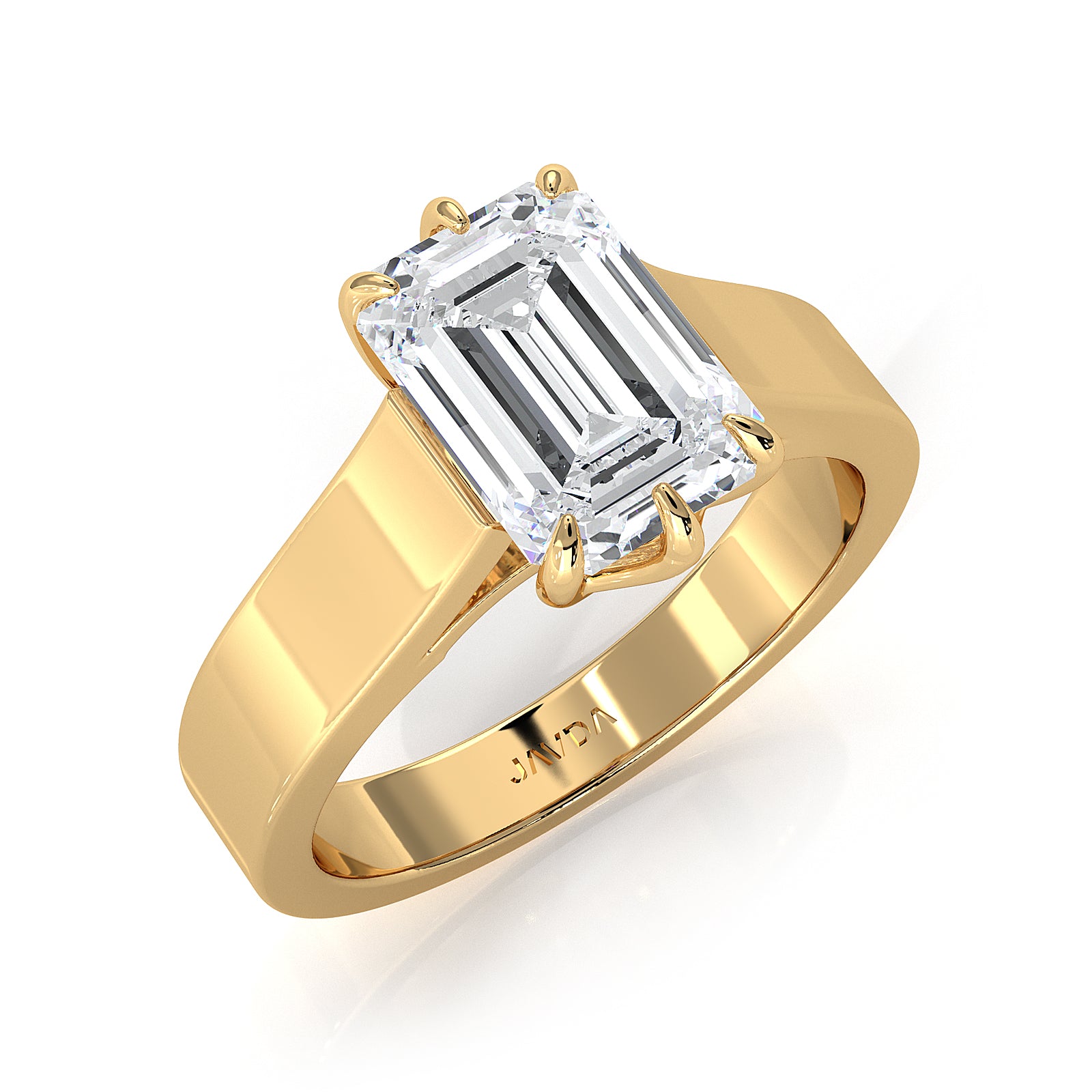 Six Prong Lab Grown Diamond IGI Certified Solitaire Trellis Engagement 4.5g Ring Setting 1.00 Ctw.