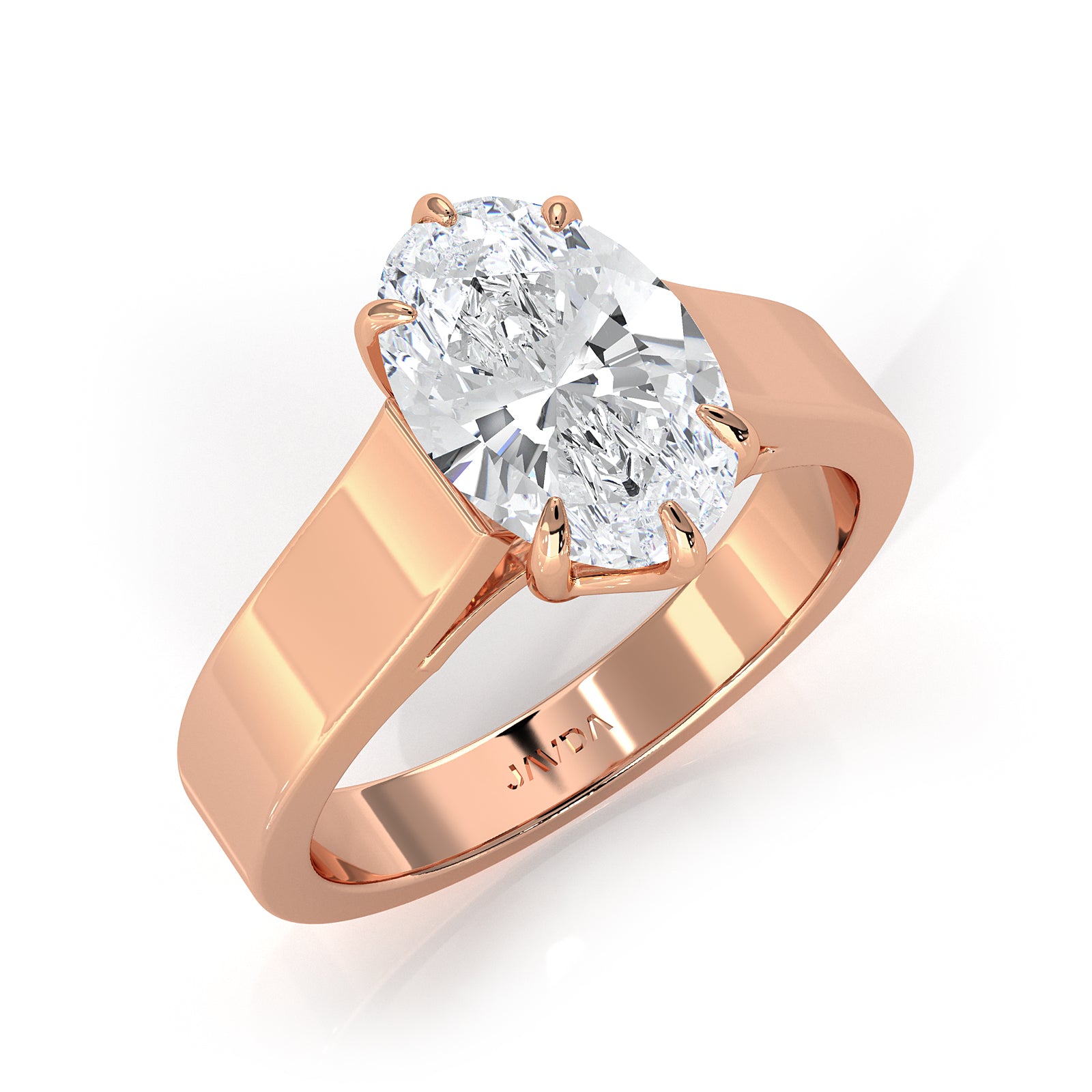 Six Prong Lab Grown Diamond IGI Certified Solitaire Trellis Engagement 4.5g Ring Setting 1.00 Ctw.
