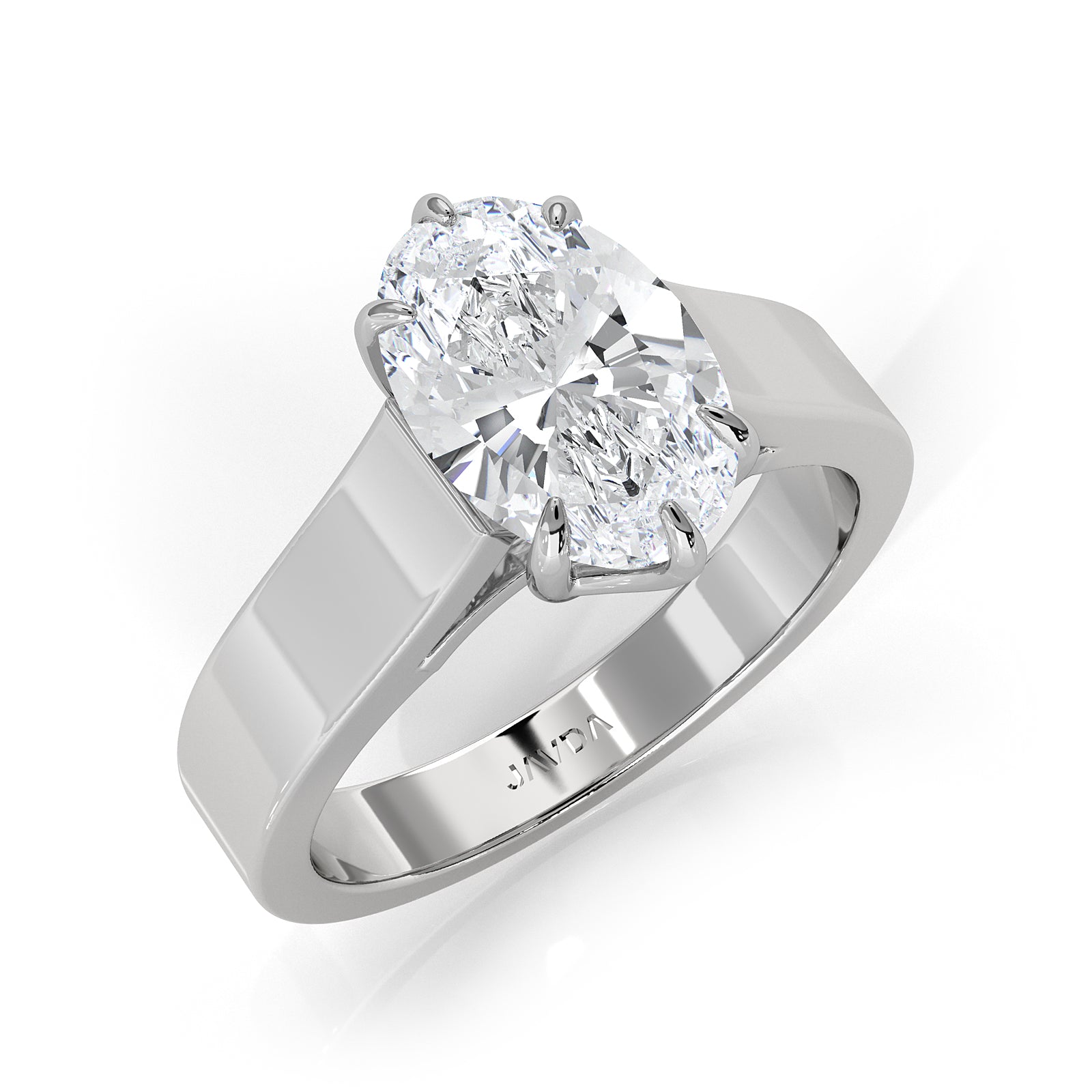 Six Prong Lab Grown Diamond IGI Certified Solitaire Trellis Engagement 4.5g Ring Setting 1.00 Ctw.