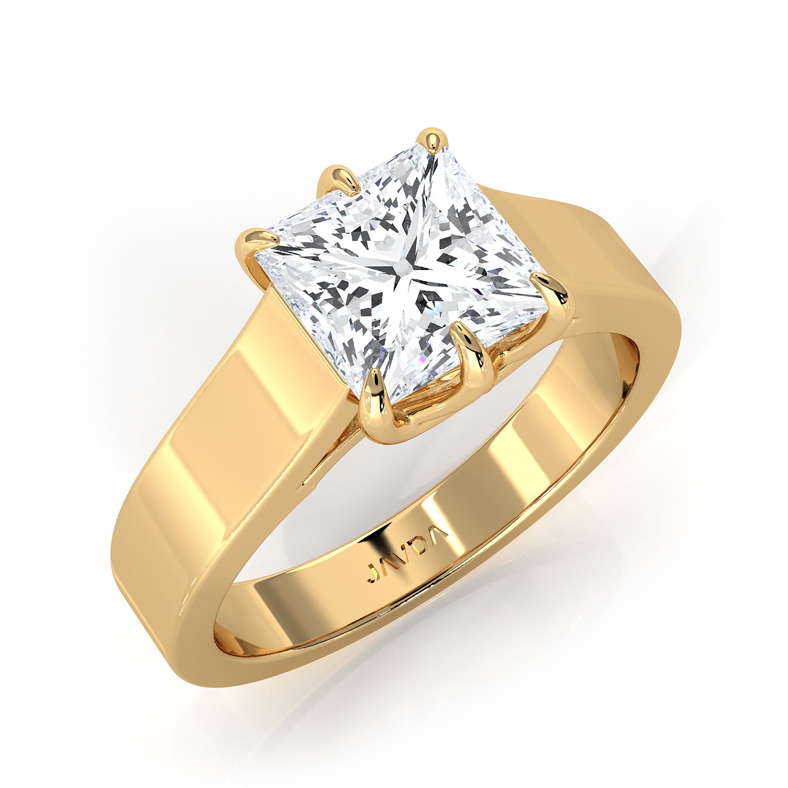 Six Prong Lab Grown Diamond IGI Certified Solitaire Trellis Engagement 4.5g Ring Setting 1.00 Ctw.