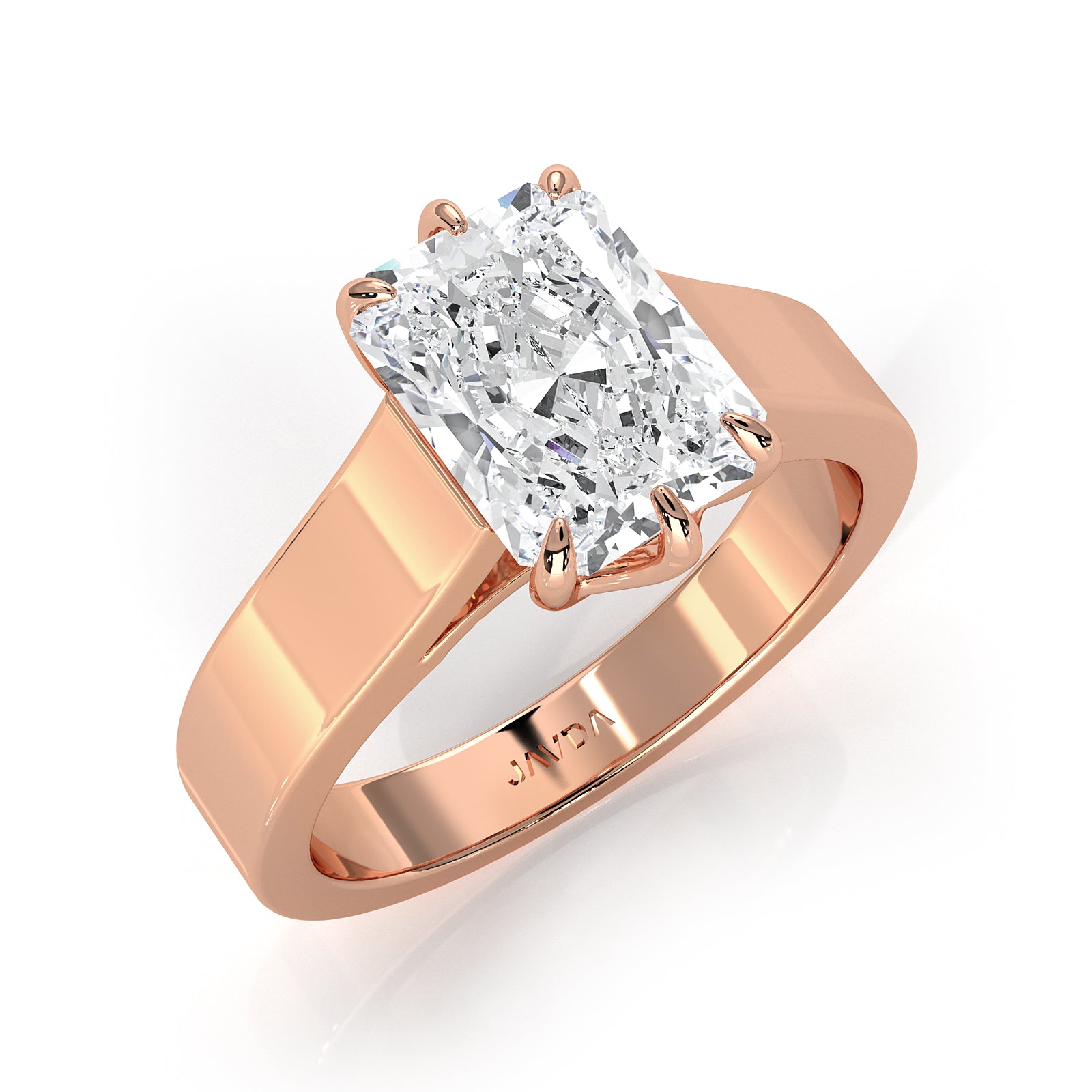 Six Prong Lab Grown Diamond IGI Certified Solitaire Trellis Engagement 4.5g Ring Setting 1.00 Ctw.