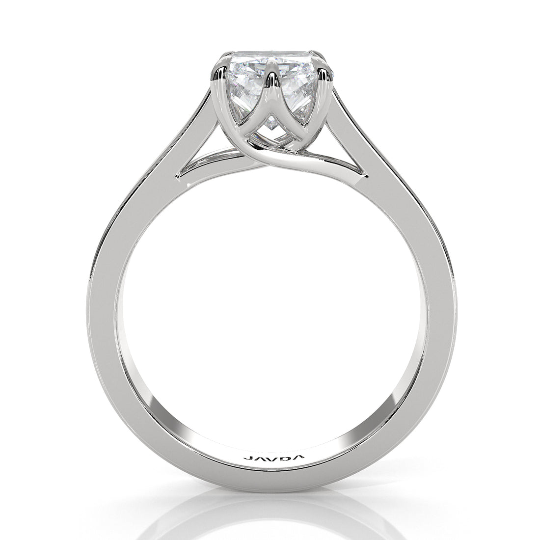 Six Prong Lab Grown Diamond IGI Certified Solitaire Trellis Engagement 4.5g Ring Setting 1.00 Ctw.