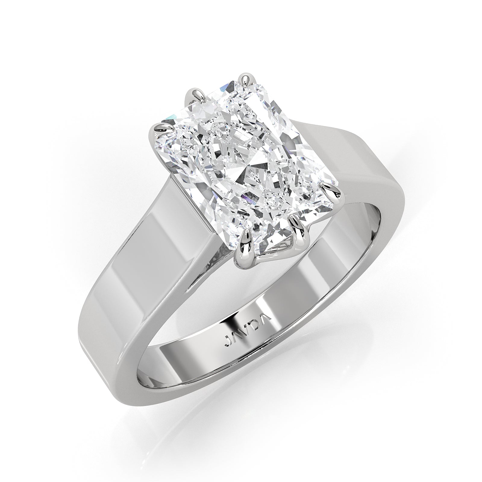 Six Prong Lab Grown Diamond IGI Certified Solitaire Trellis Engagement 4.5g Ring Setting 1.00 Ctw.