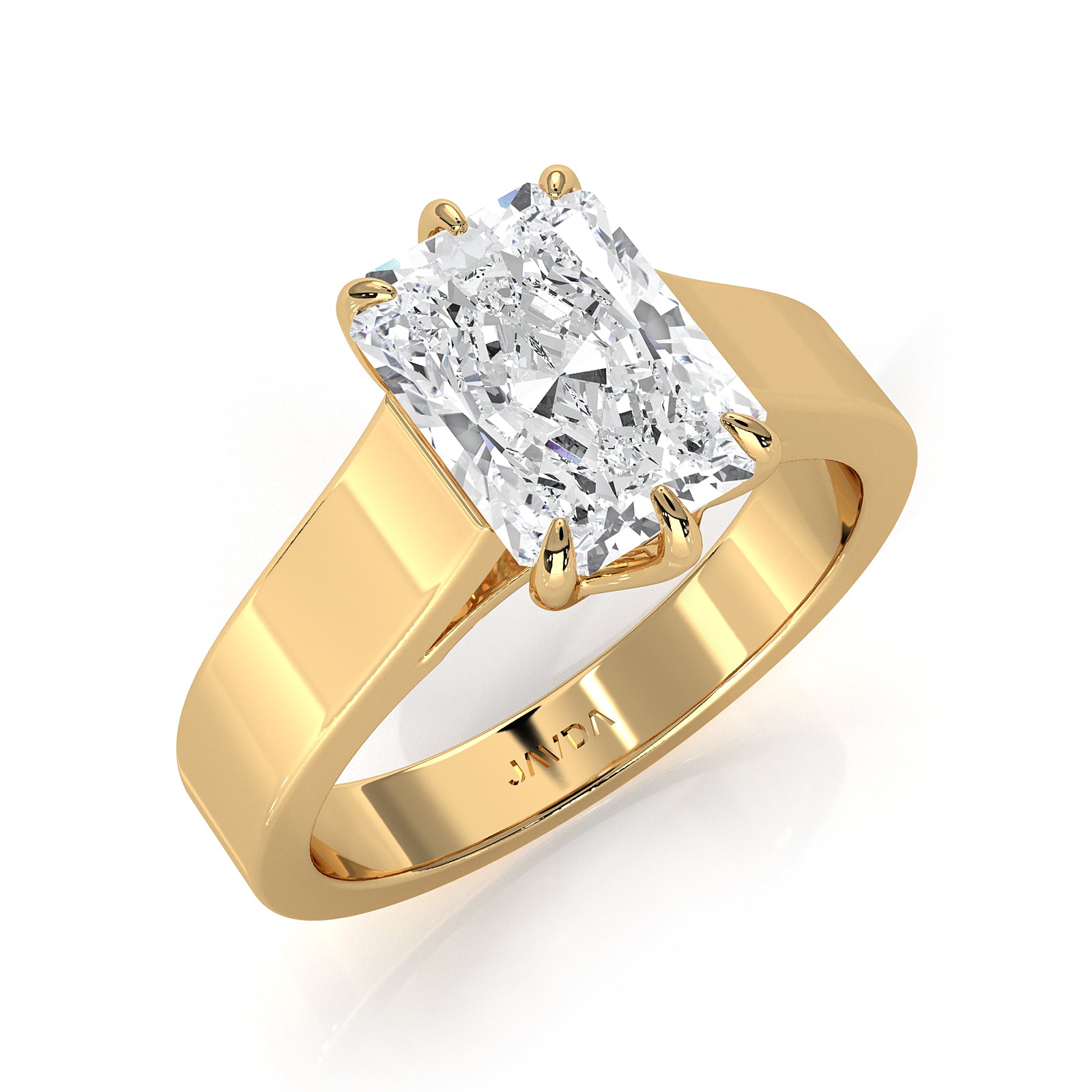 Six Prong Lab Grown Diamond IGI Certified Solitaire Trellis Engagement 4.5g Ring Setting 1.00 Ctw.
