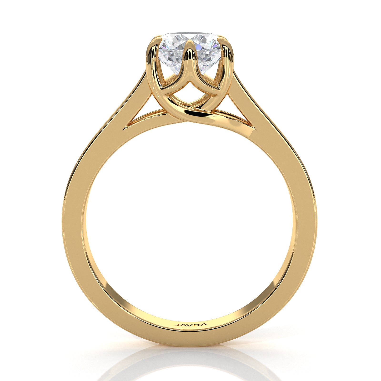 Six Prong Lab Grown Diamond IGI Certified Solitaire Trellis Engagement 4.5g Ring Setting 1.00 Ctw.