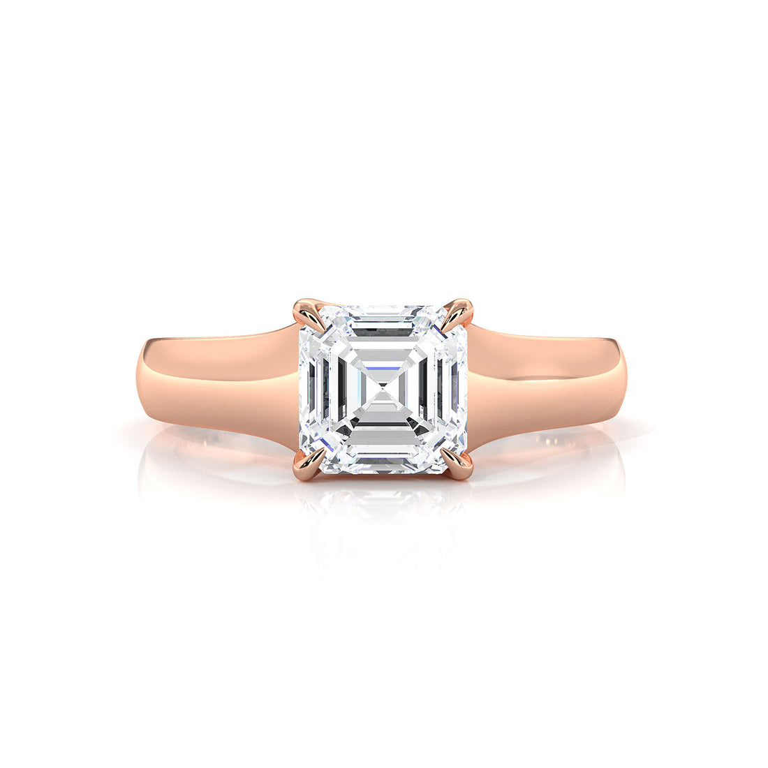 5g Trellis Solitaire Lab Grown Diamond IGI Certified Engagement 5.5mm Ring 1.00 Ctw.