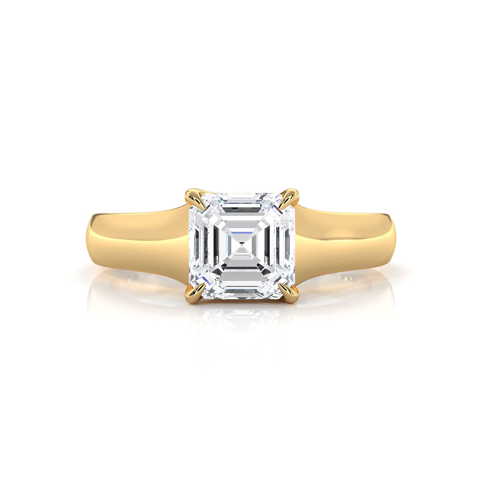 5g Trellis Solitaire Lab Grown Diamond IGI Certified Engagement 5.5mm Ring 1.00 Ctw.