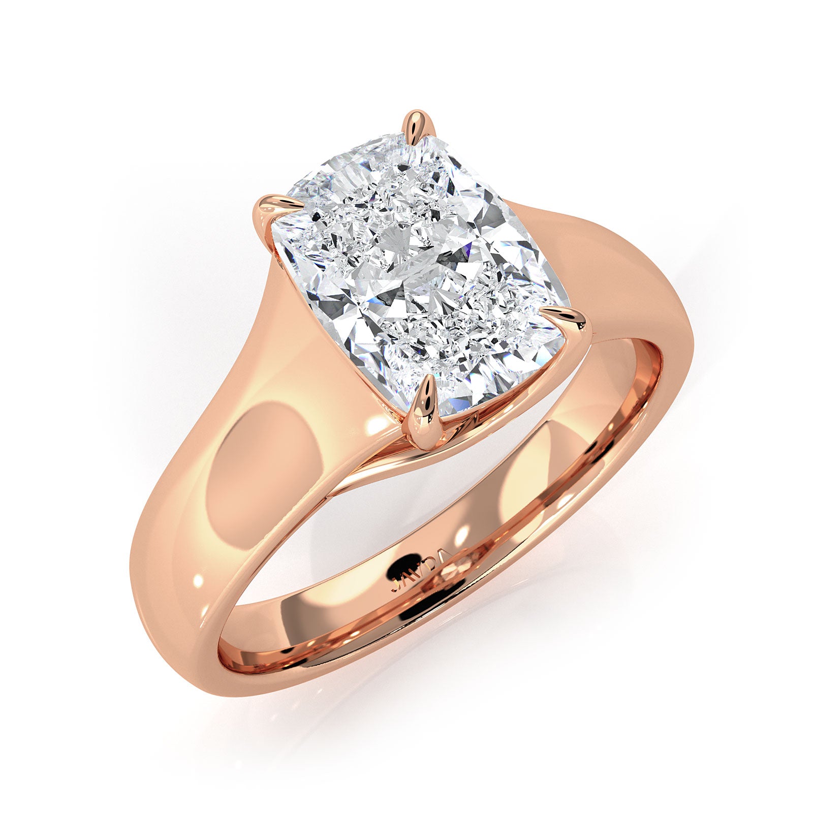 5g Trellis Solitaire Lab Grown Diamond IGI Certified Engagement 5.5mm Ring 1.00 Ctw.