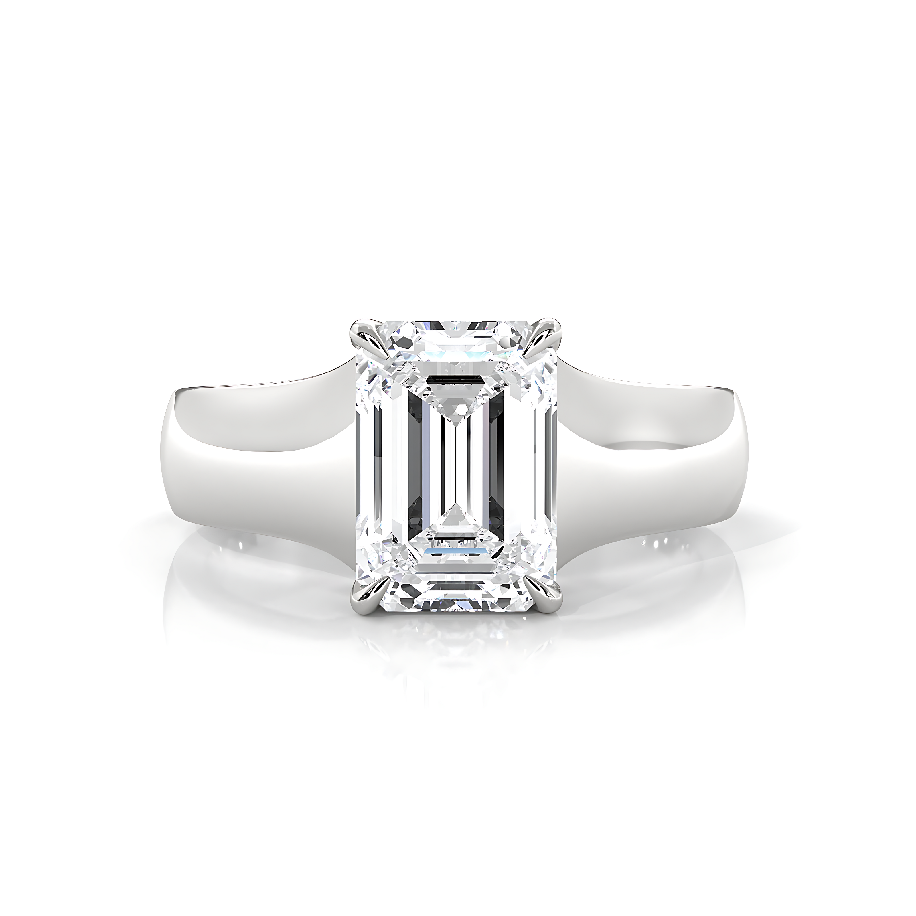 5g Trellis Solitaire Lab Grown Diamond IGI Certified Engagement 5.5mm Ring 1.00 Ctw.
