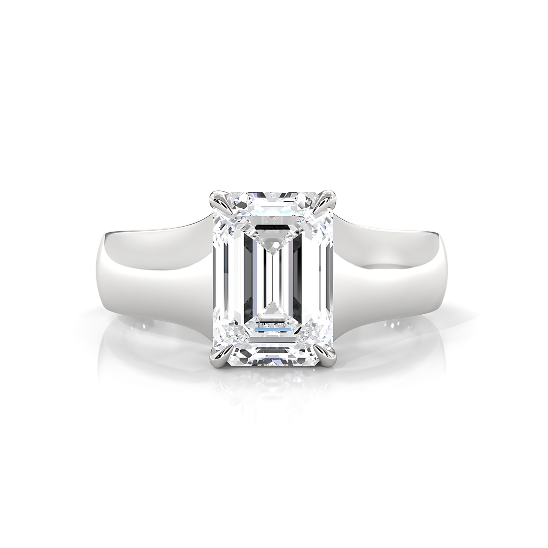 5g Trellis Solitaire Lab Grown Diamond IGI Certified Engagement 5.5mm Ring 1.00 Ctw.