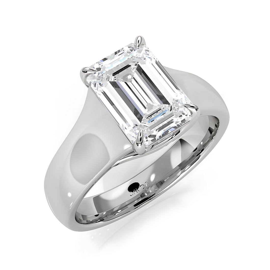 5g Trellis Solitaire Lab Grown Diamond IGI Certified Engagement 5.5mm Ring 1.00 Ctw.