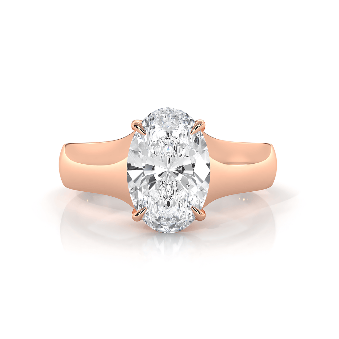 5g Trellis Solitaire Lab Grown Diamond IGI Certified Engagement 5.5mm Ring 1.00 Ctw.