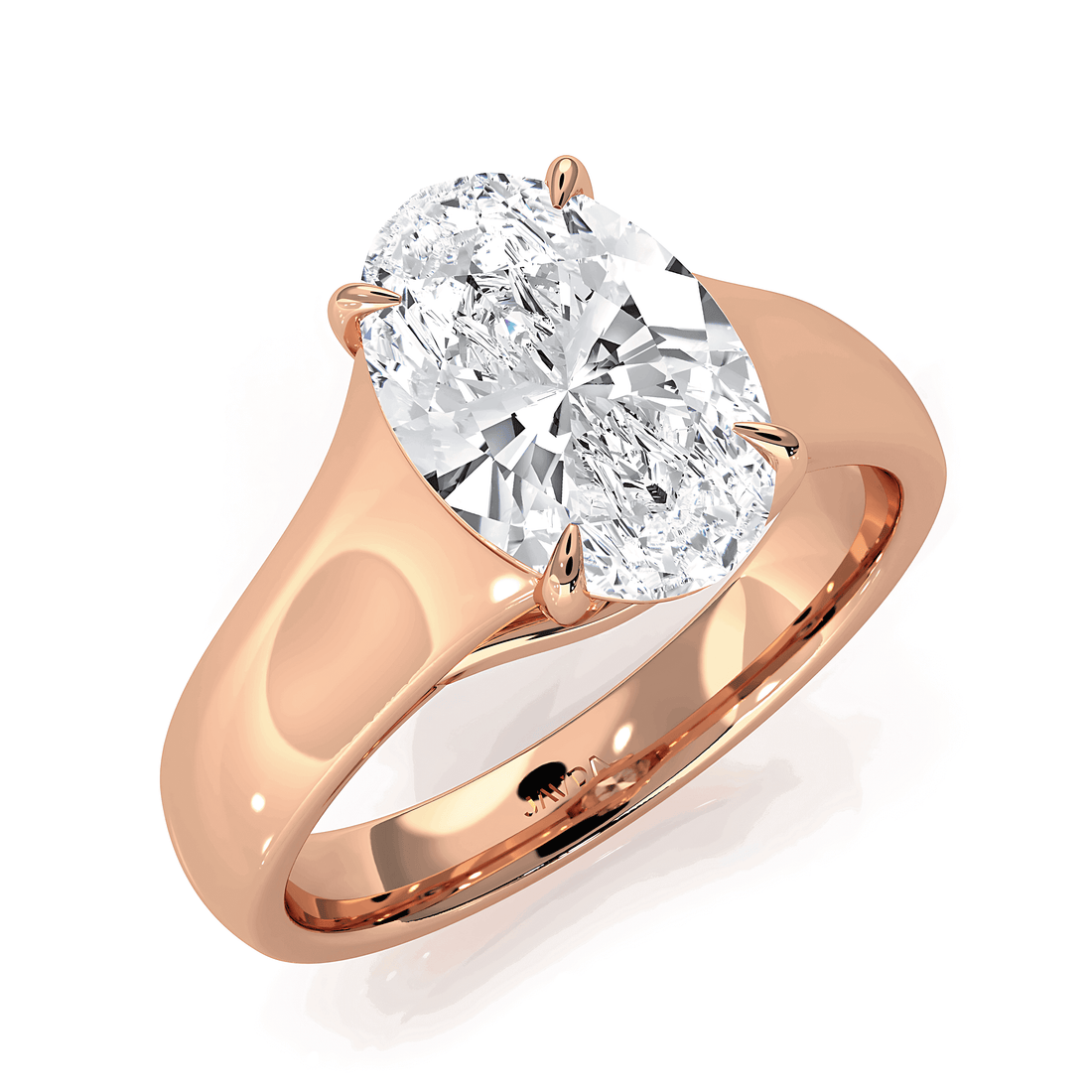 5g Trellis Solitaire Lab Grown Diamond IGI Certified Engagement 5.5mm Ring 1.00 Ctw.
