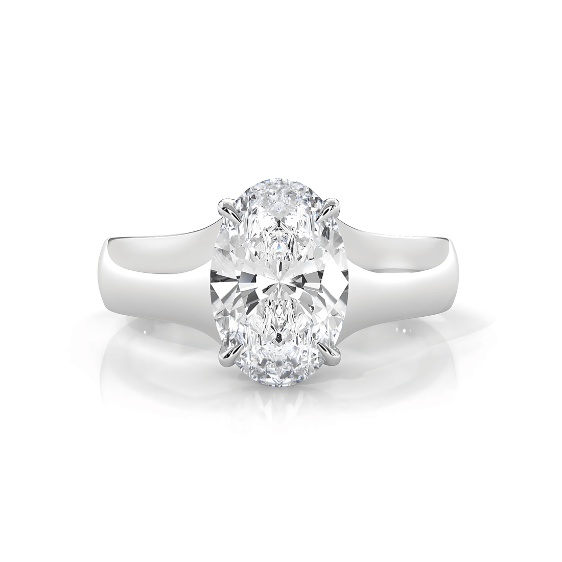 5g Trellis Solitaire Lab Grown Diamond IGI Certified Engagement 5.5mm Ring 1.00 Ctw.