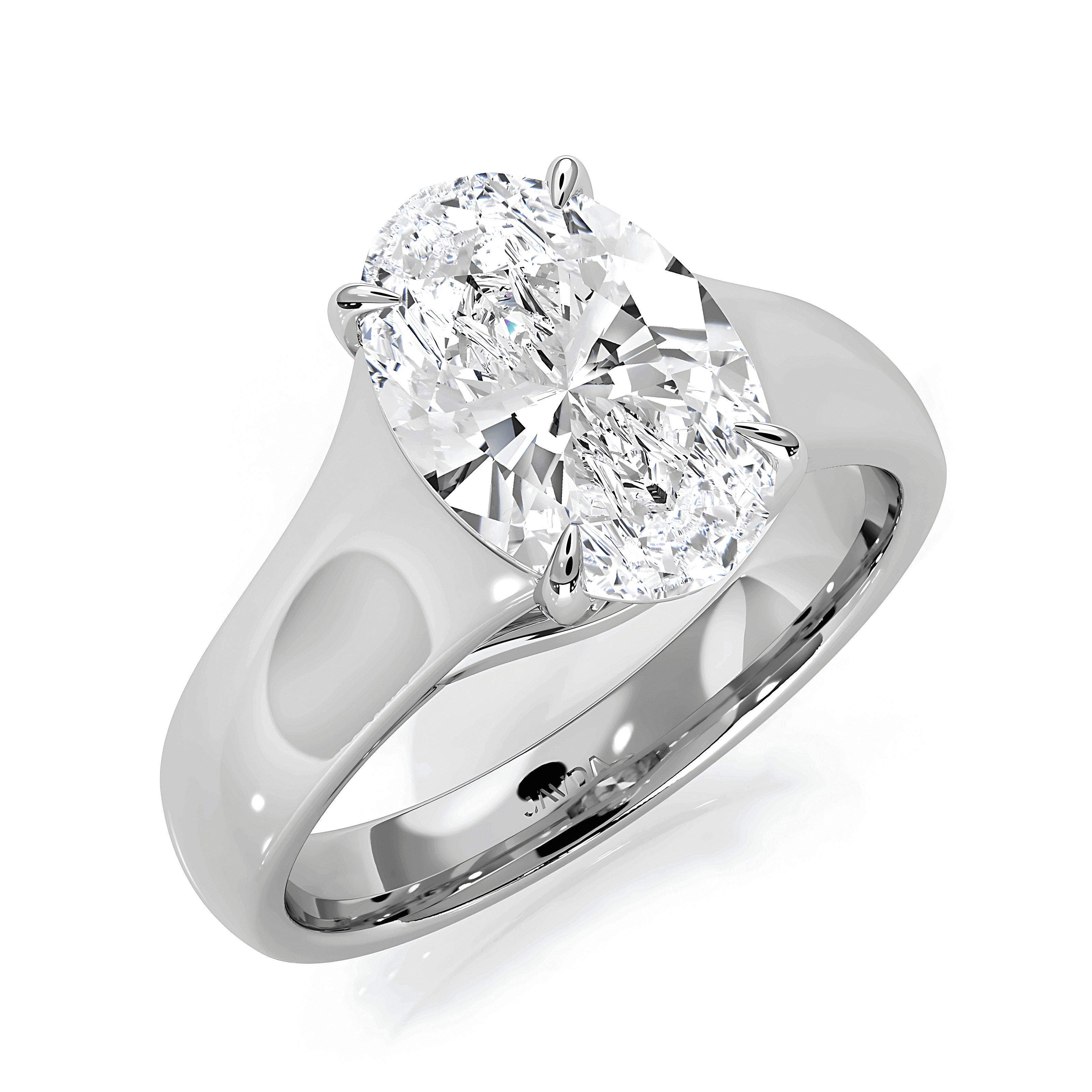 5g Trellis Solitaire Lab Grown Diamond IGI Certified Engagement 5.5mm Ring 1.00 Ctw.