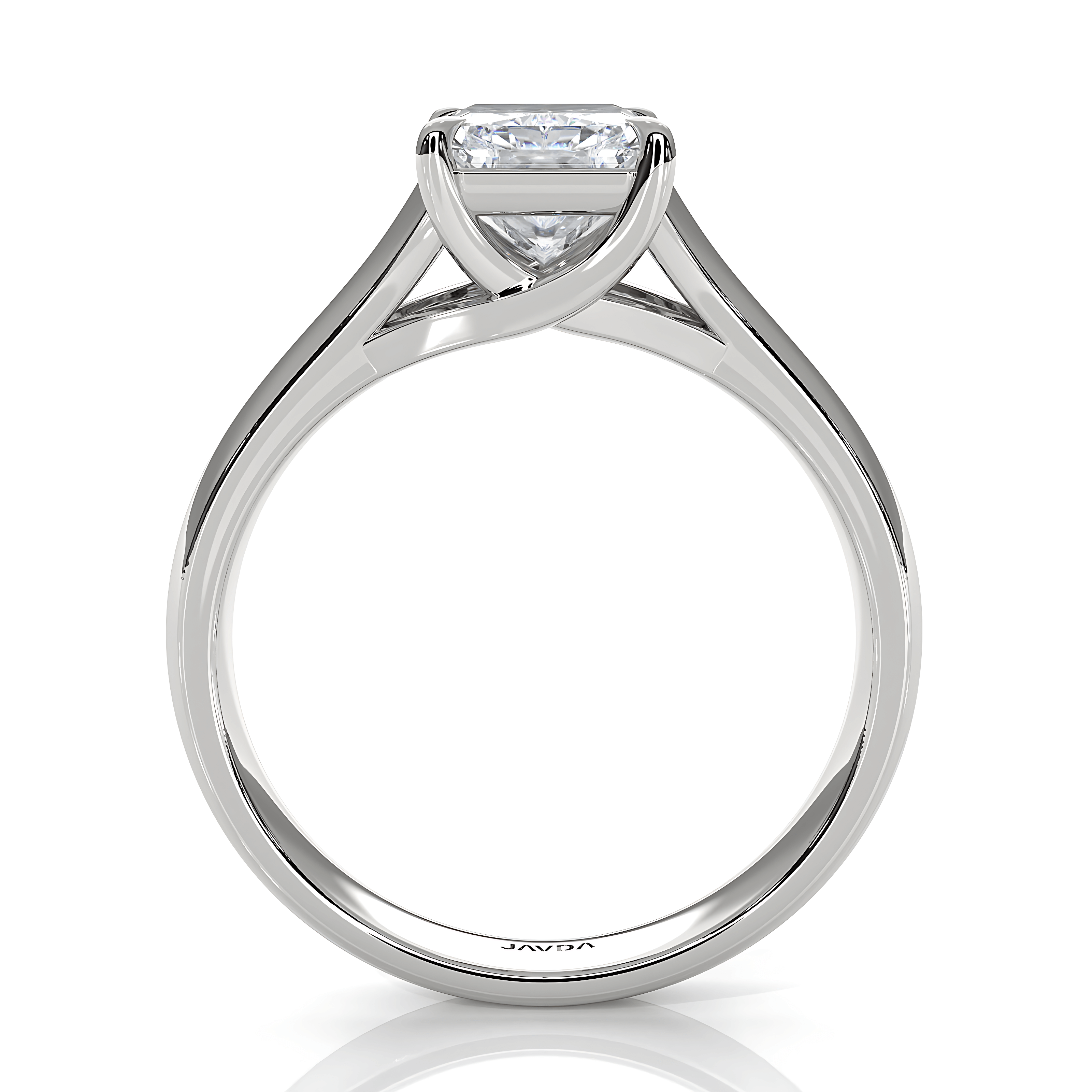 5g Trellis Solitaire Lab Grown Diamond IGI Certified Engagement 5.5mm Ring 1.00 Ctw.