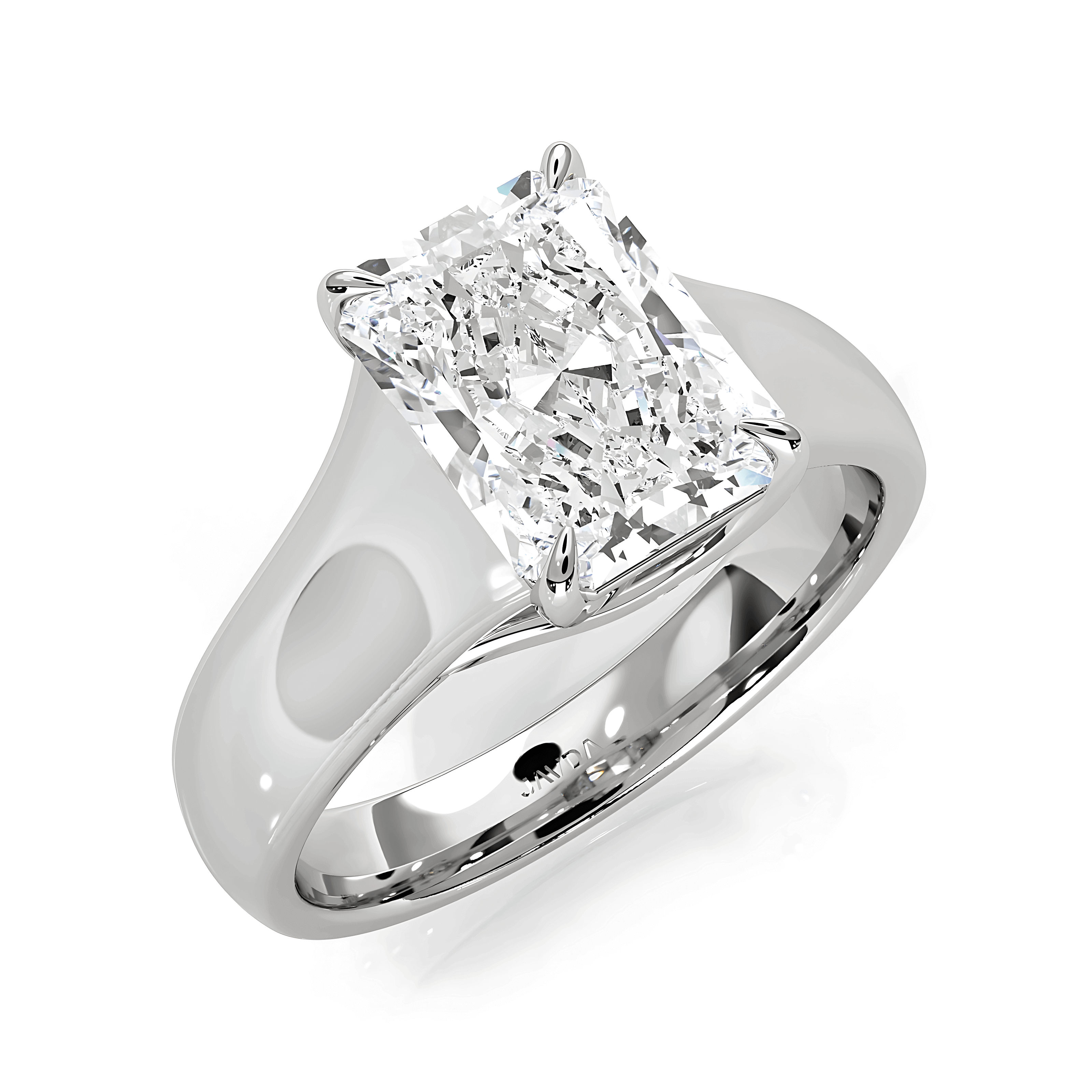5g Trellis Solitaire Lab Grown Diamond IGI Certified Engagement 5.5mm Ring 1.00 Ctw.