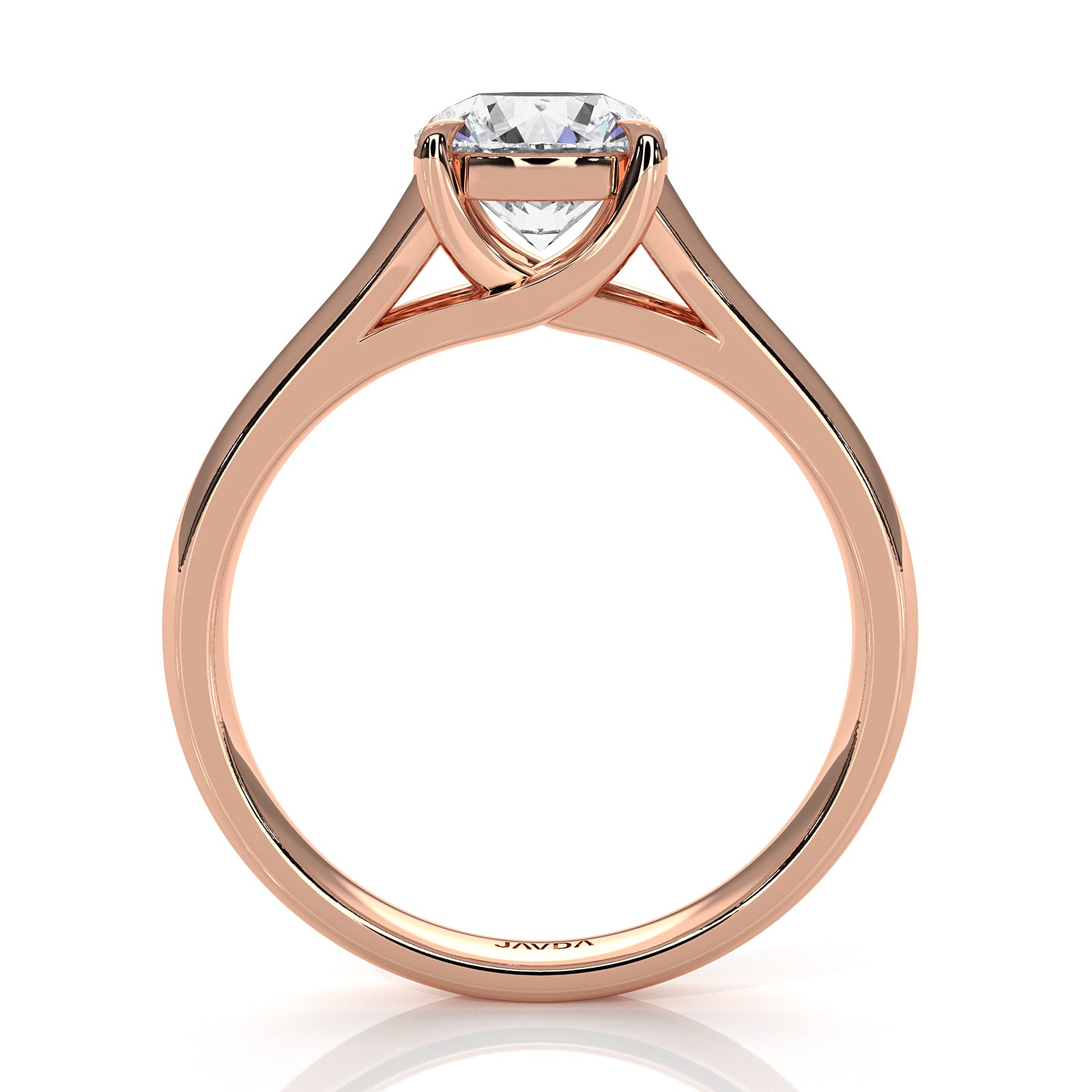 5g Trellis Solitaire Lab Grown Diamond IGI Certified Engagement 5.5mm Ring 1.00 Ctw.