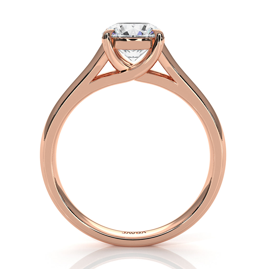 5g Trellis Solitaire Lab Grown Diamond IGI Certified Engagement 5.5mm Ring 1.00 Ctw.