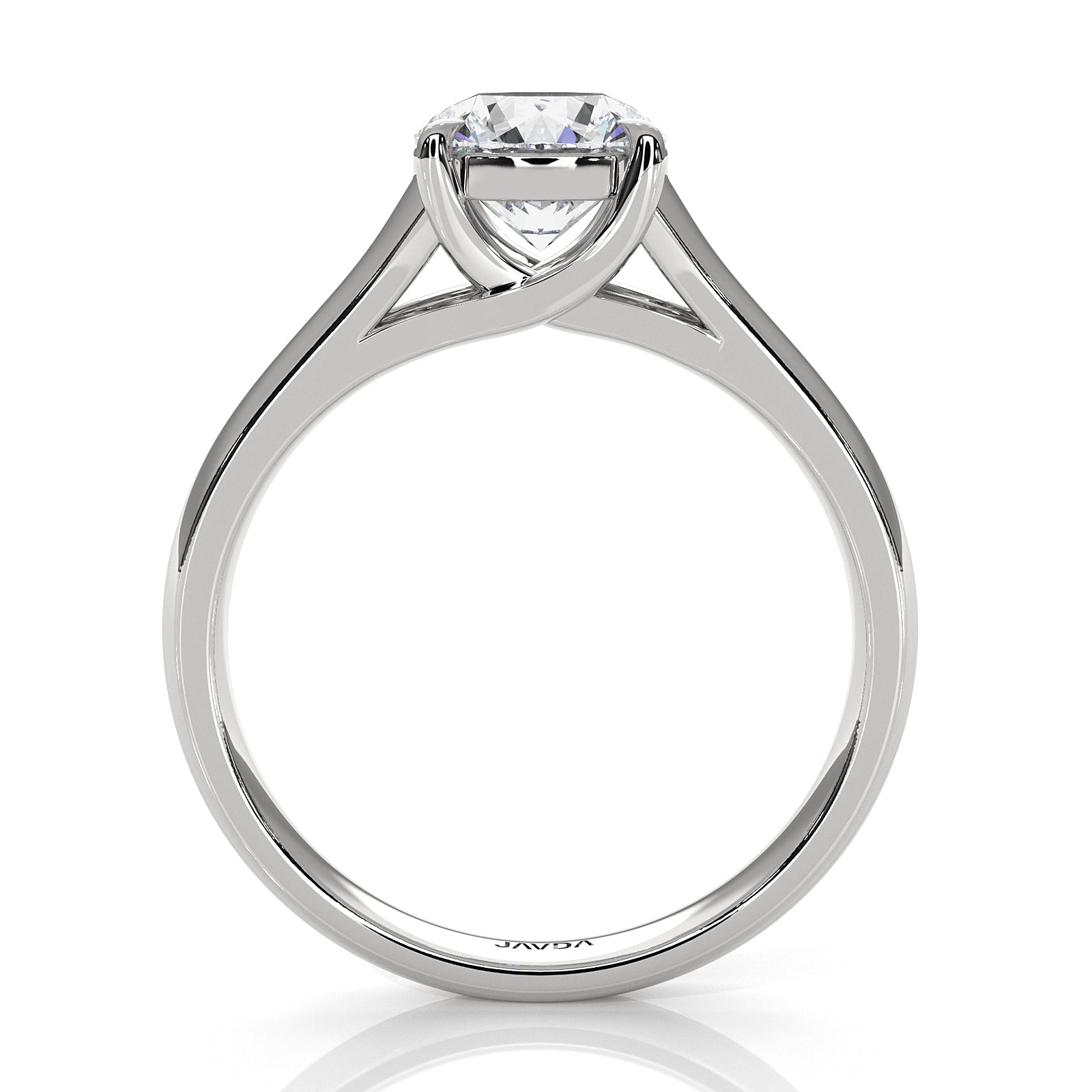 5g Trellis Solitaire Lab Grown Diamond IGI Certified Engagement 5.5mm Ring 1.00 Ctw.