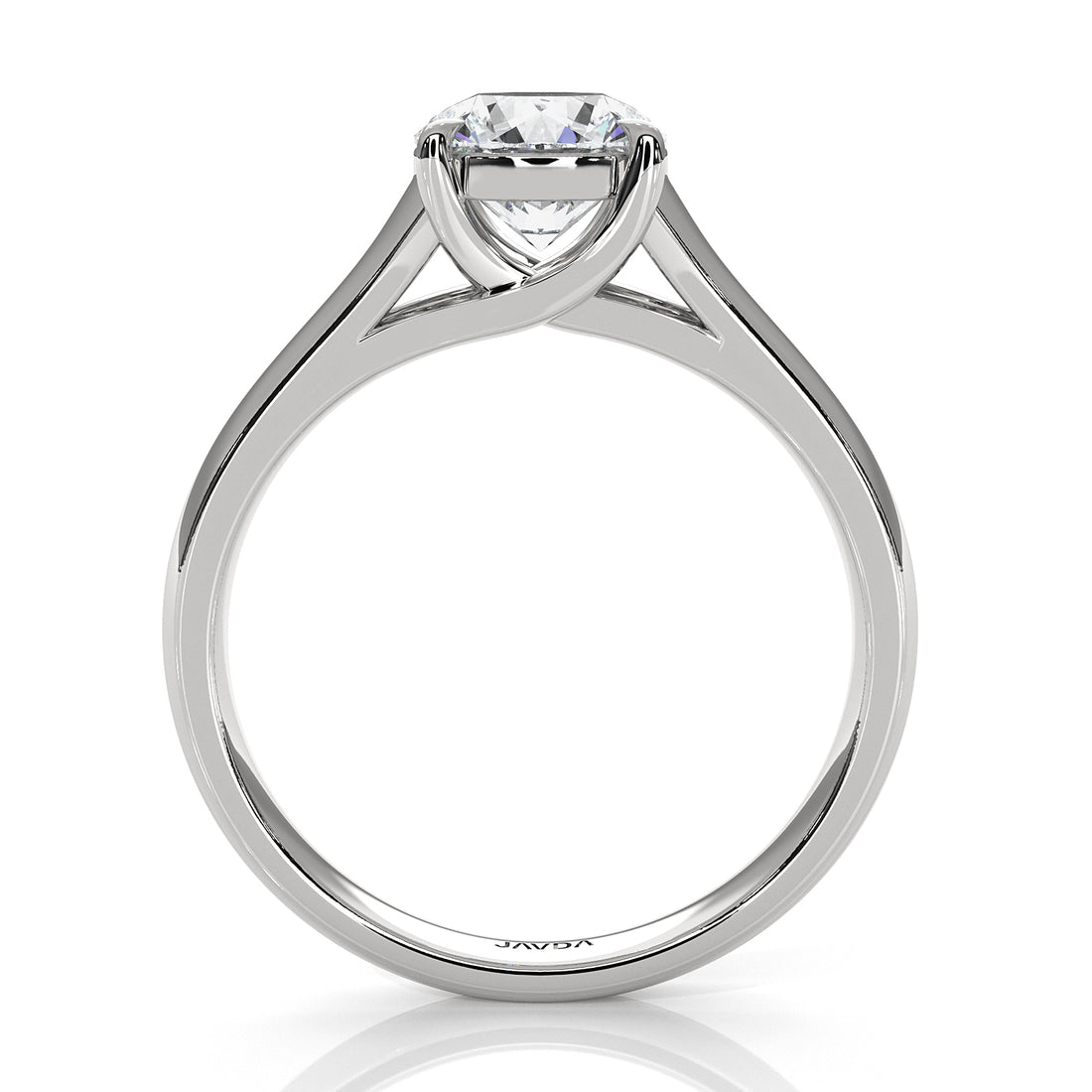 5g Trellis Solitaire Lab Grown Diamond IGI Certified Engagement 5.5mm Ring 1.00 Ctw.