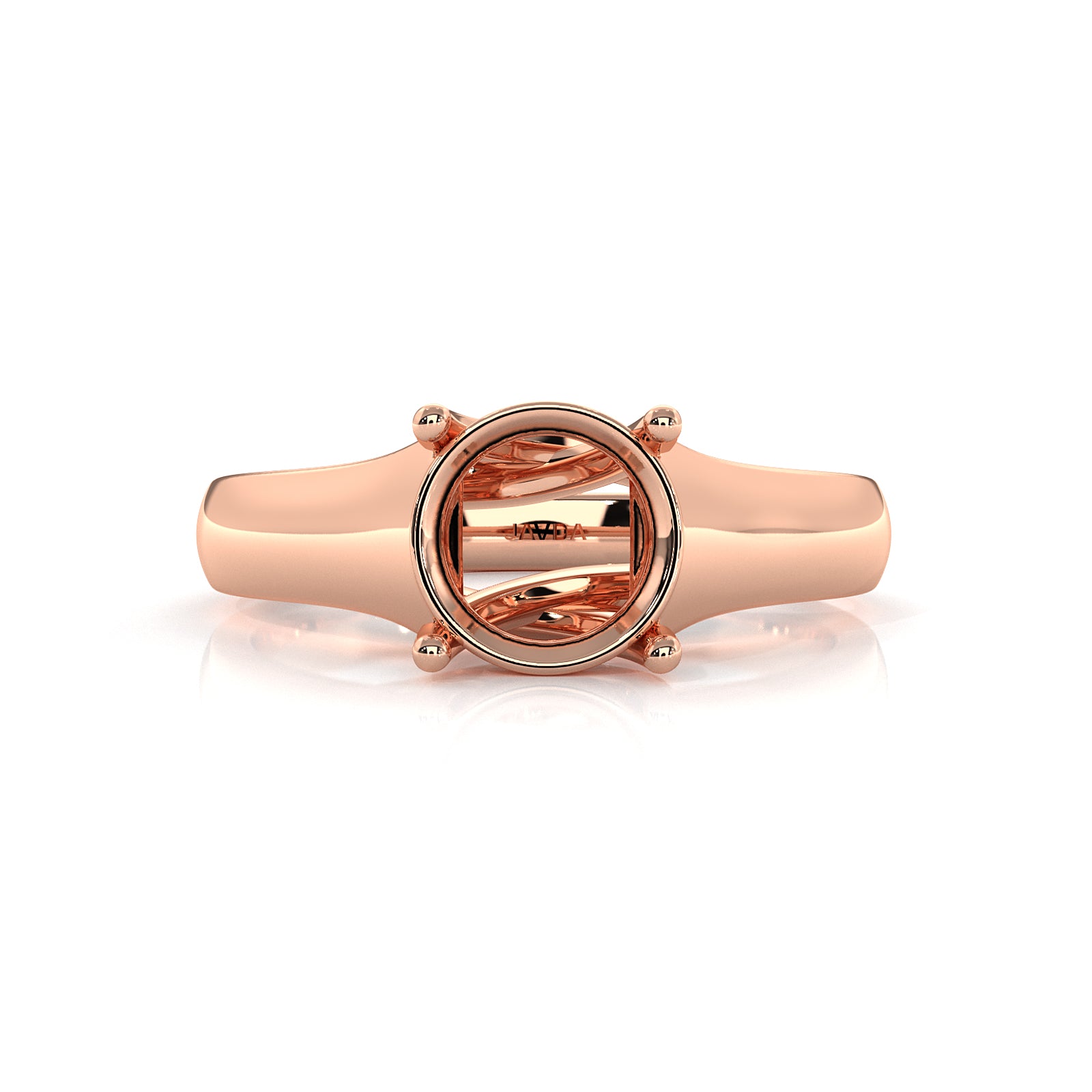 5g Trellis Style Solitaire  Semi Mount Engagement Ring 5.5mm