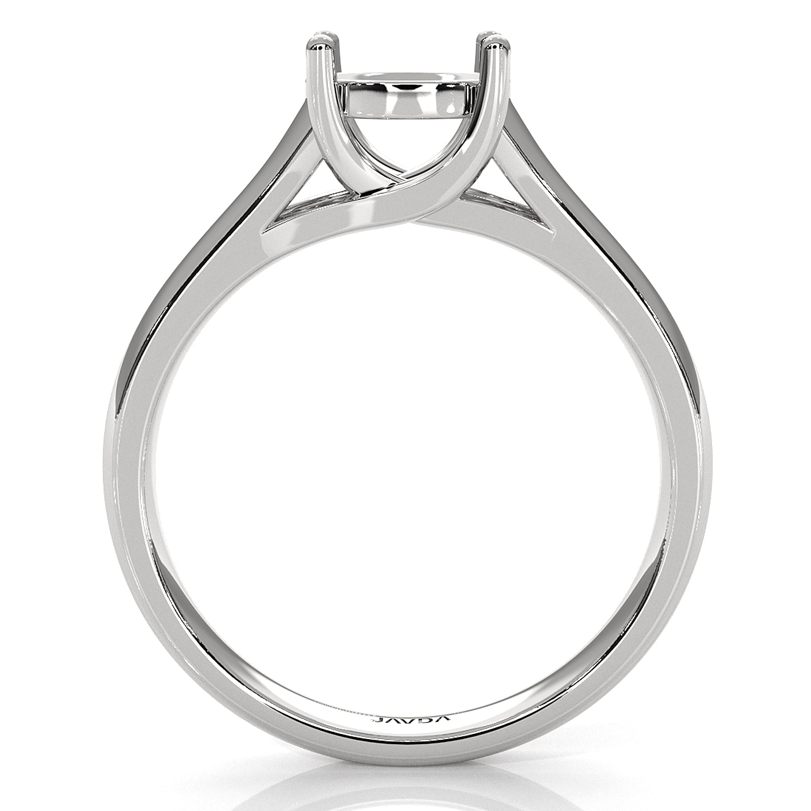 5g Trellis Style Solitaire  Semi Mount Engagement Ring 5.5mm