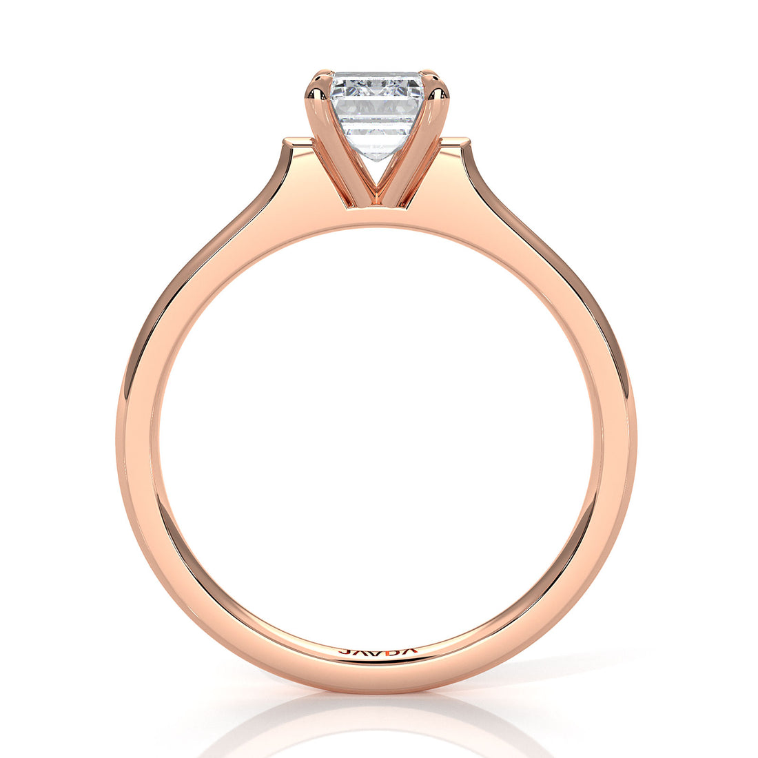 Lab Grown Diamond 4g Contour Dome Solitaire Engagement 3mm Ring IGI Certified 1.00 Ctw.