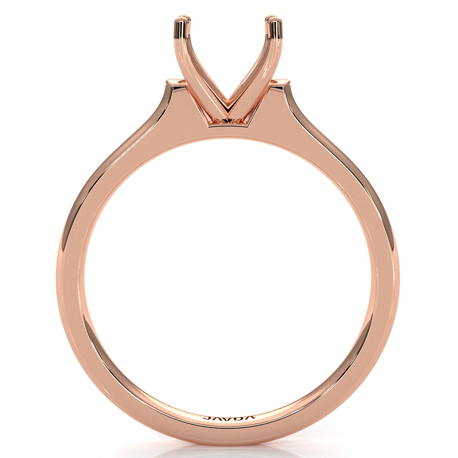 4g Contour Dome Solitaire  Semi Mount Engagement Ring Setting 3mm