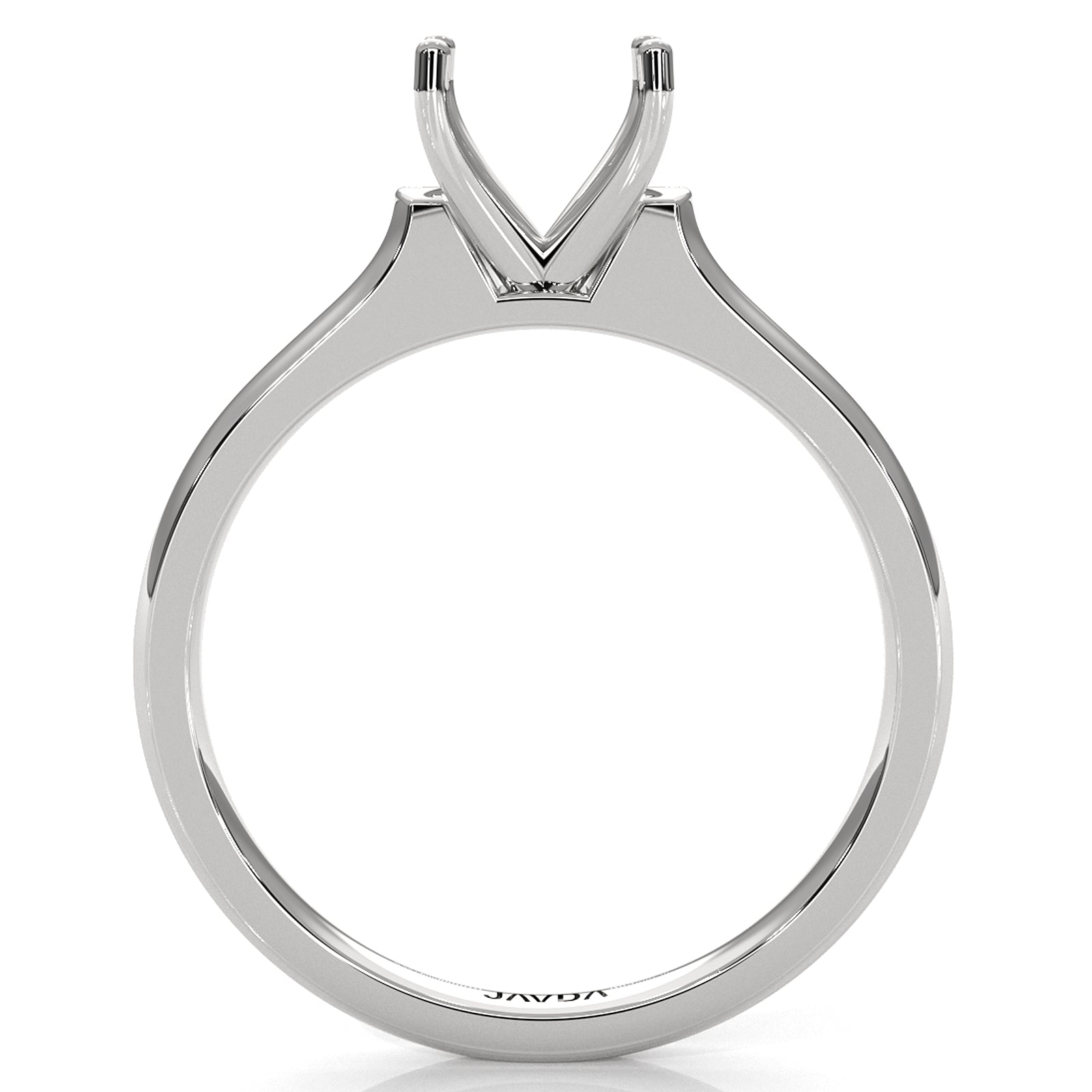 4g Contour Dome Solitaire  Semi Mount Engagement Ring Setting 3mm