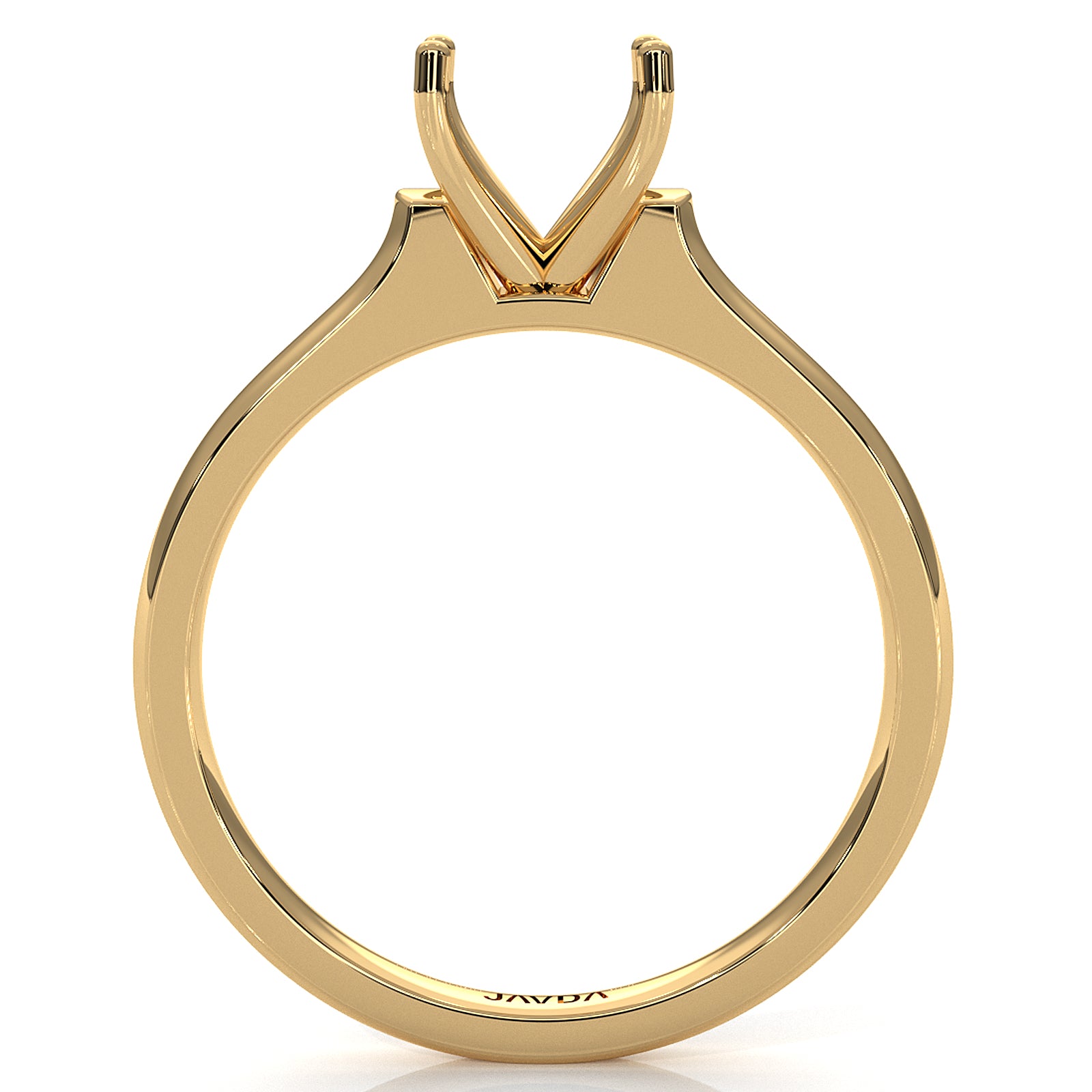 4g Contour Dome Solitaire  Semi Mount Engagement Ring Setting 3mm