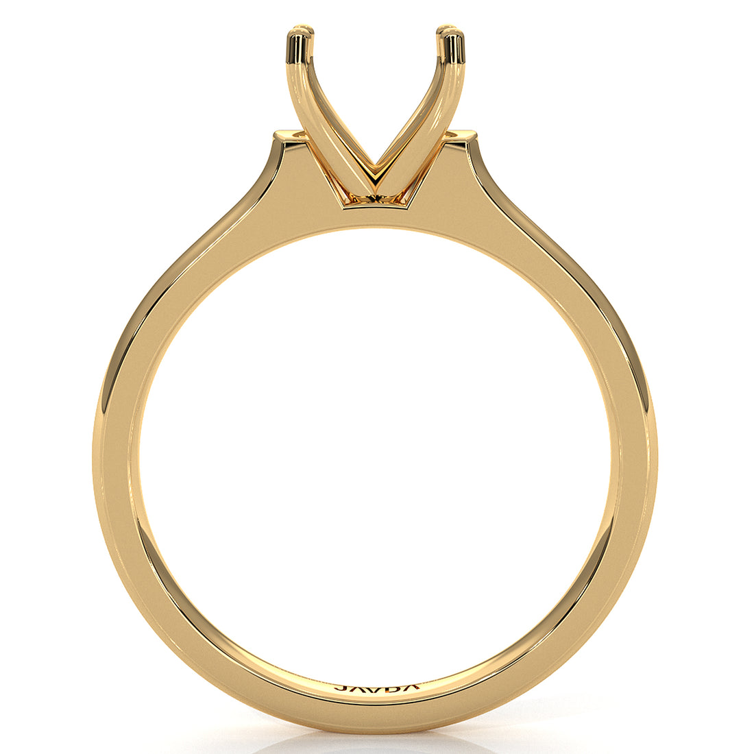4g Contour Dome Solitaire  Semi Mount Engagement Ring Setting 3mm