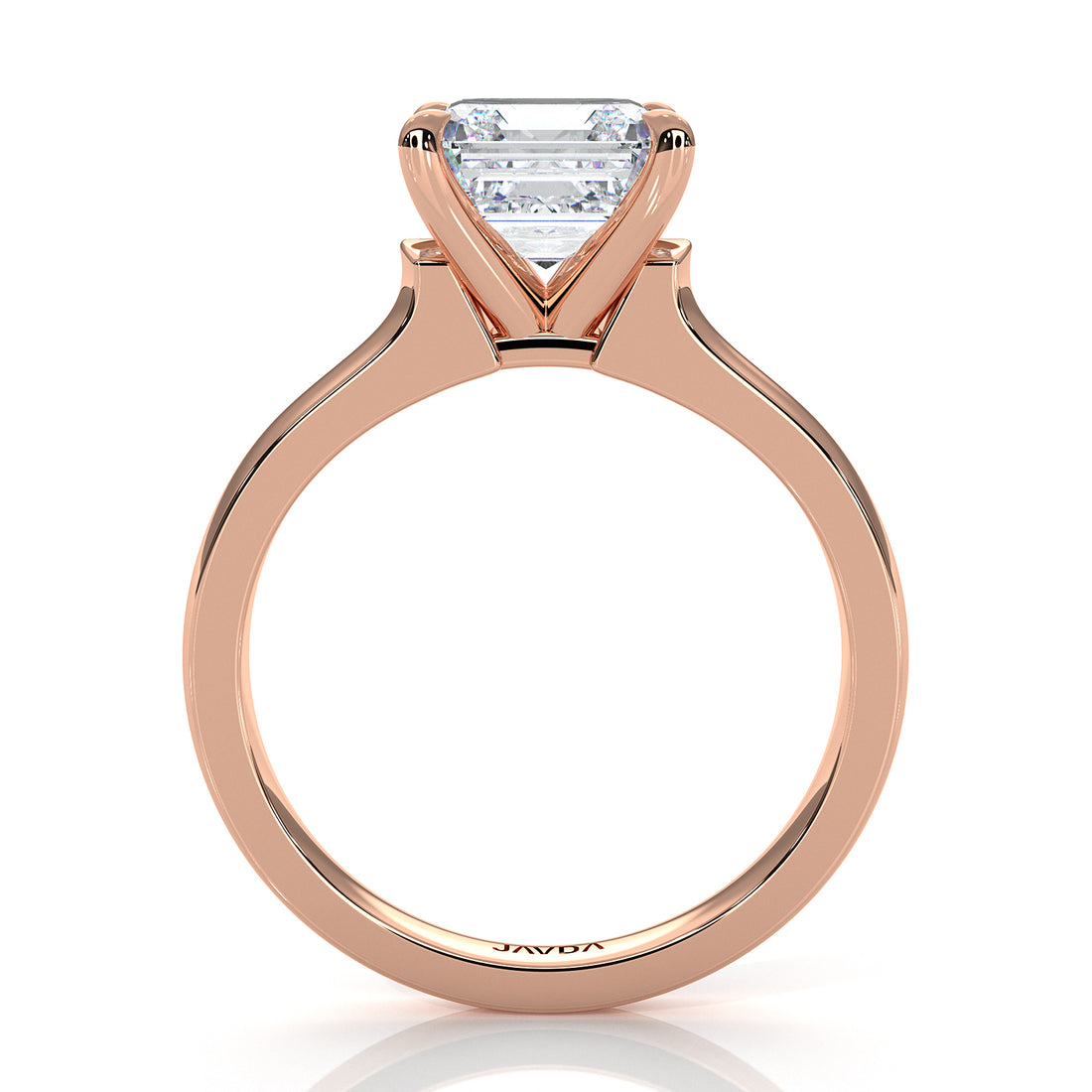 7g Contour Dome Solitaire Lab Grown Diamond IGI Certified Engagement Ring 5mm 1.00 Ctw.