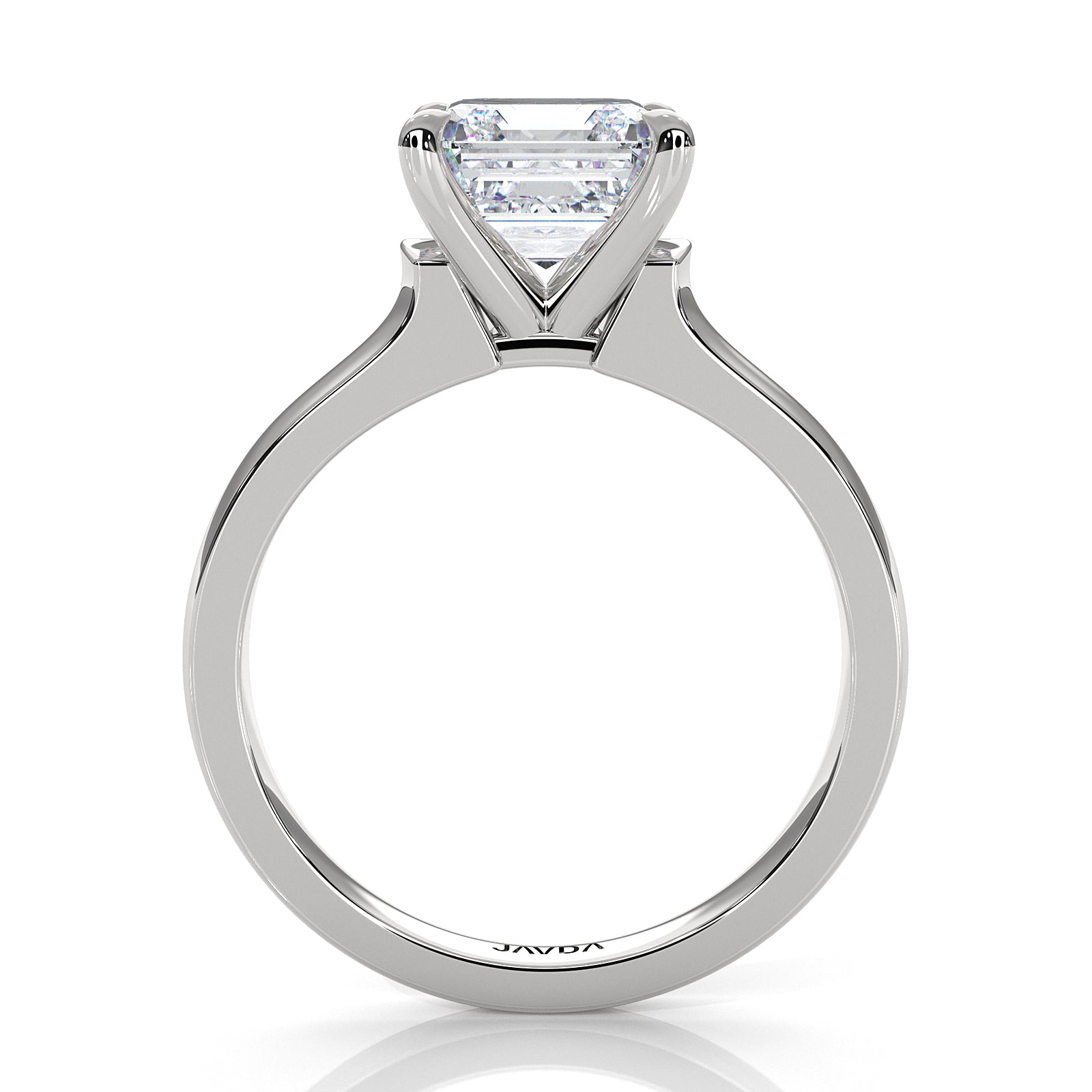 7g Contour Dome Solitaire Lab Grown Diamond IGI Certified Engagement Ring 5mm 1.00 Ctw.