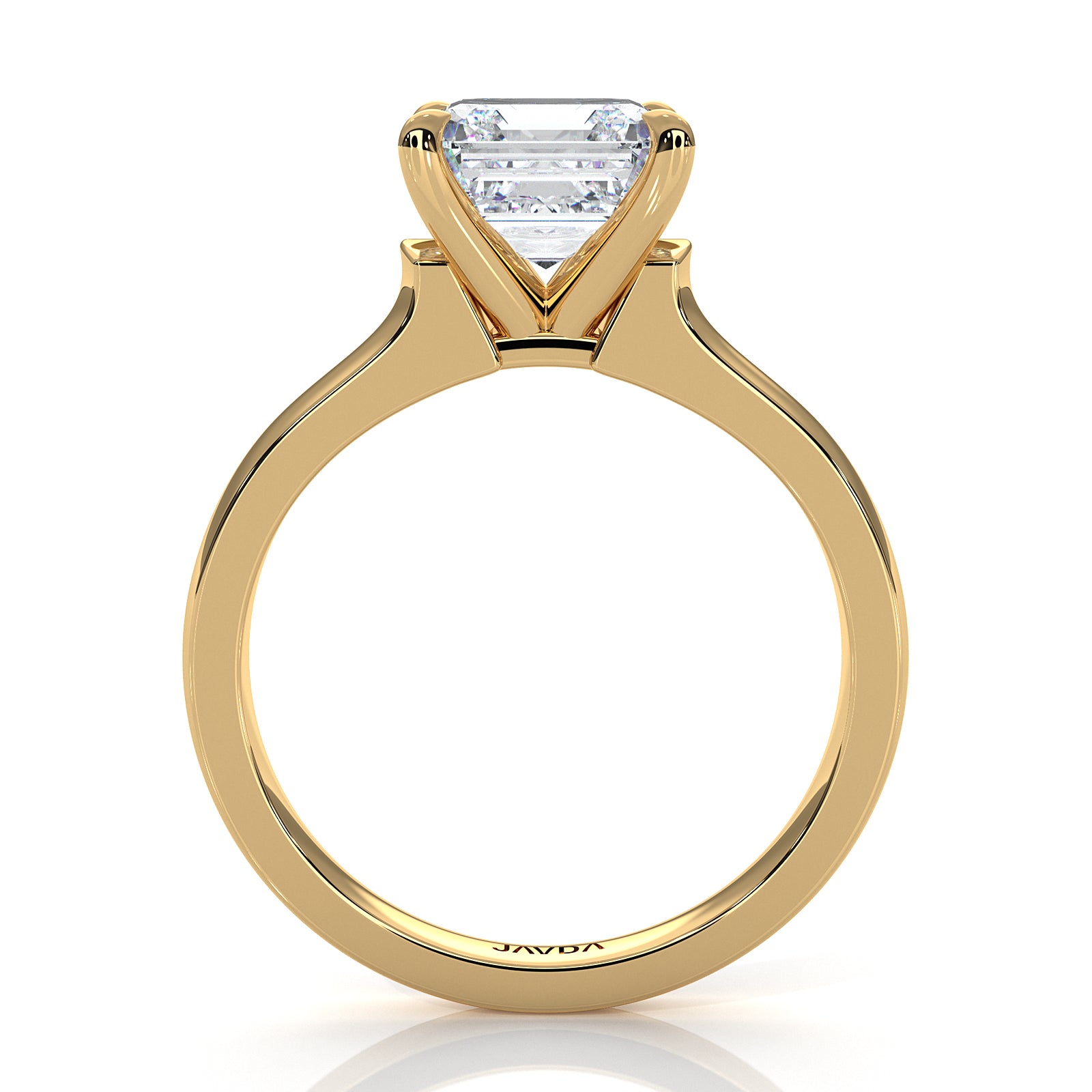 7g Contour Dome Solitaire Lab Grown Diamond IGI Certified Engagement Ring 5mm 1.00 Ctw.